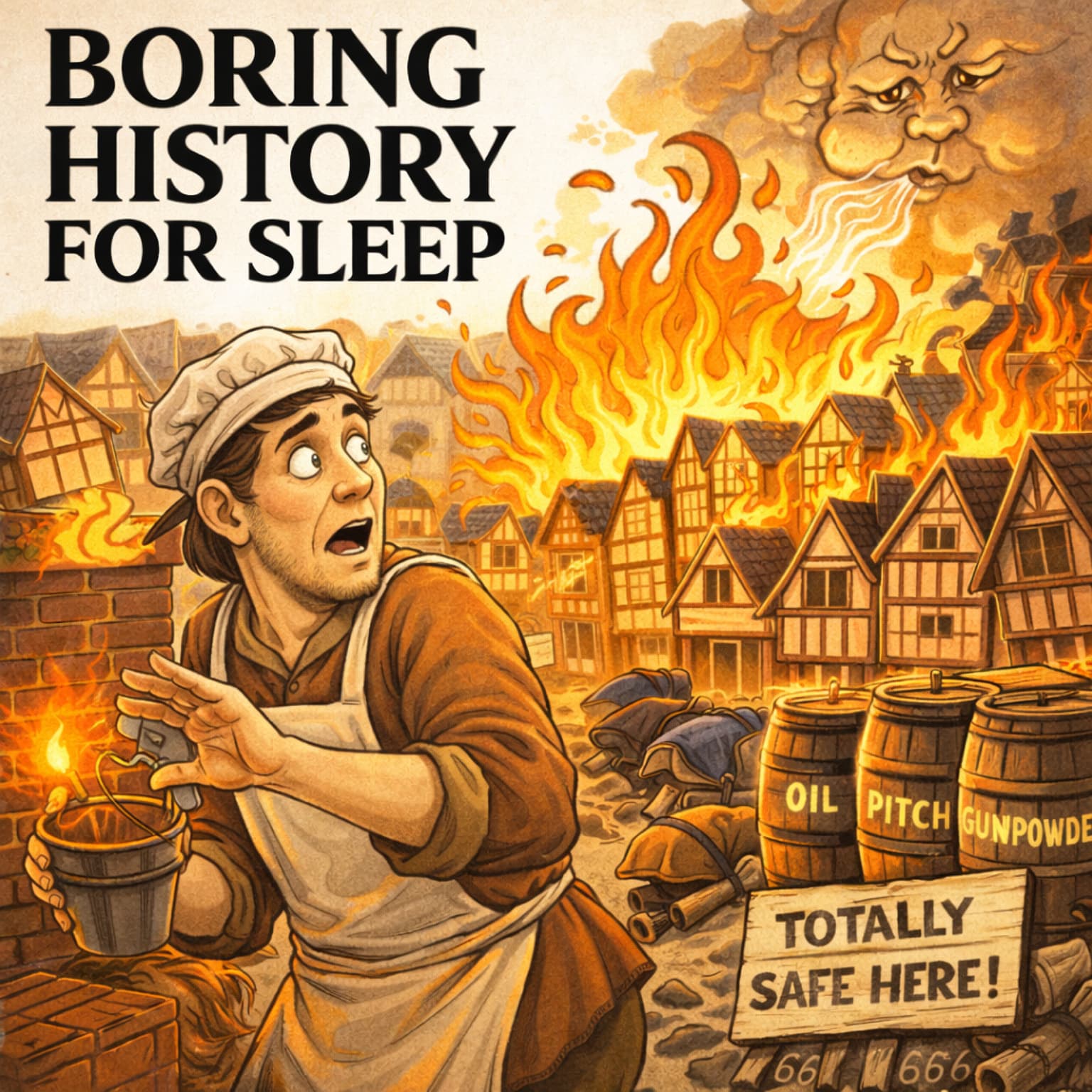 How the Great Fire of London Changed a City Forever 🕯️🔥Boring History For Sleep artwork