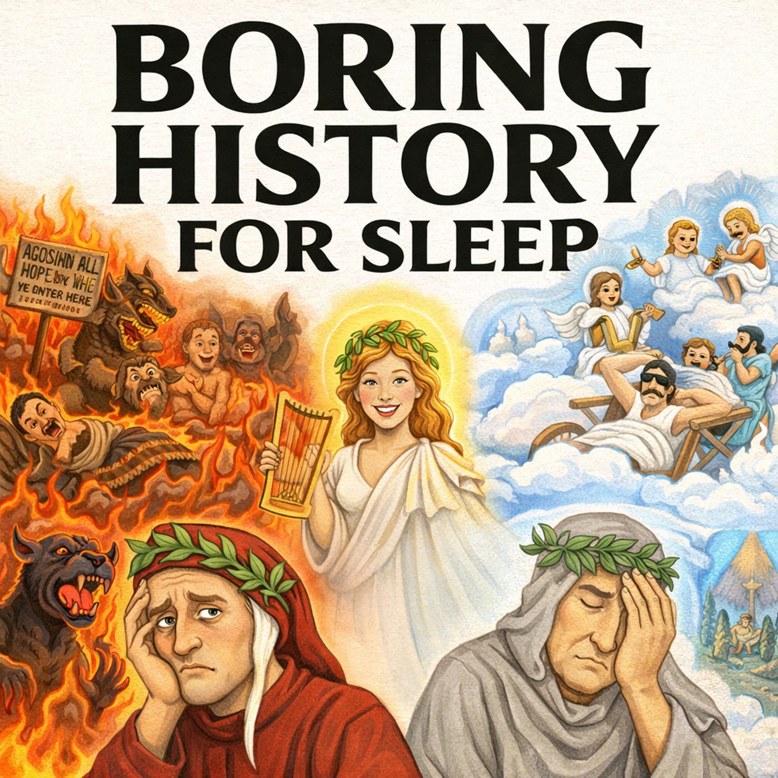 Dante’s Divine Comedy — Inferno, Purgatorio & Paradiso Explained 🔥 | Boring History for Sleep artwork