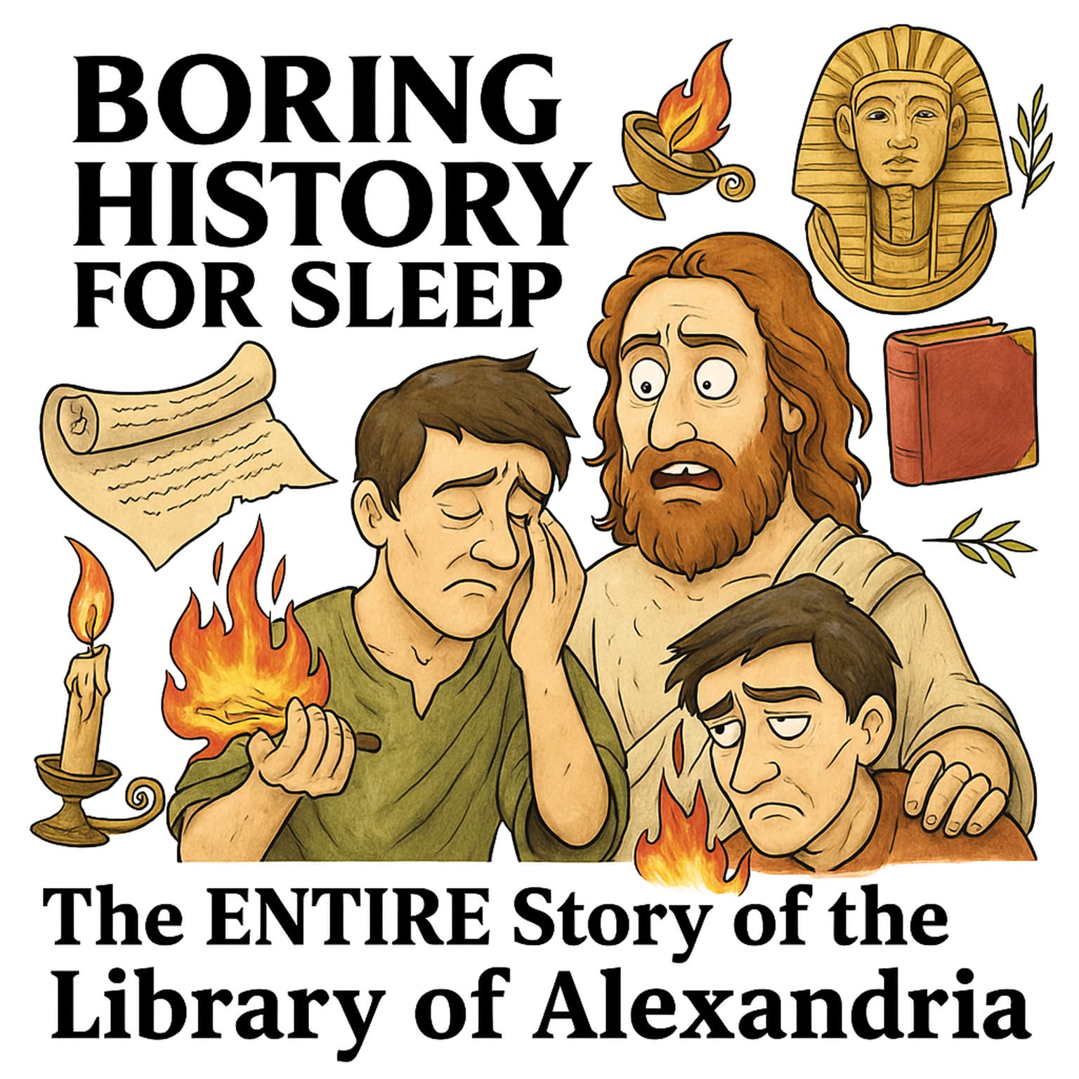 Boring History For Sleep | How We Lost the Greatest Library Ever Built 😩📚 artwork