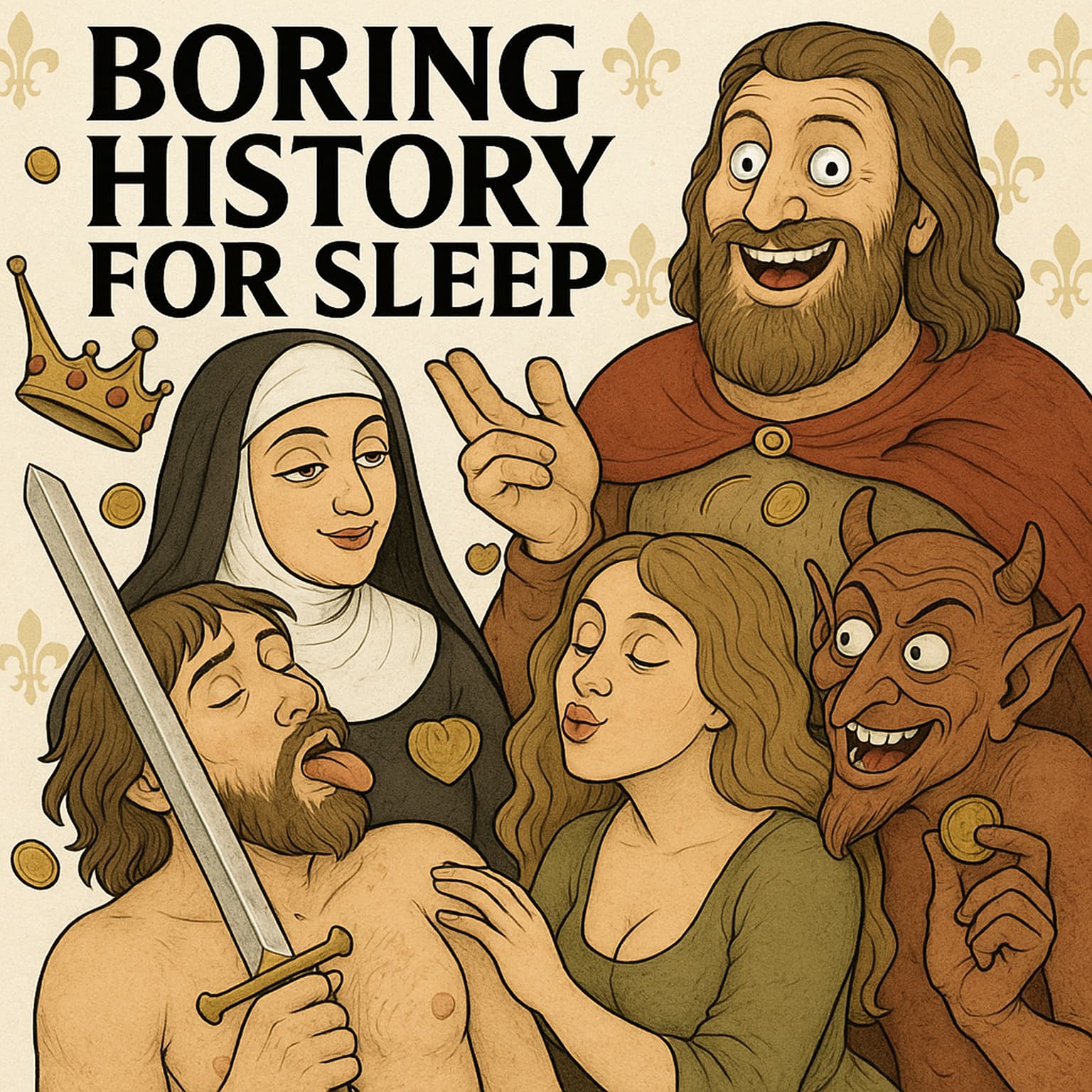 Boring History For Sleep | Lust, Shame & Scandal Behind Medieval Closed Doors 👀🌑 artwork