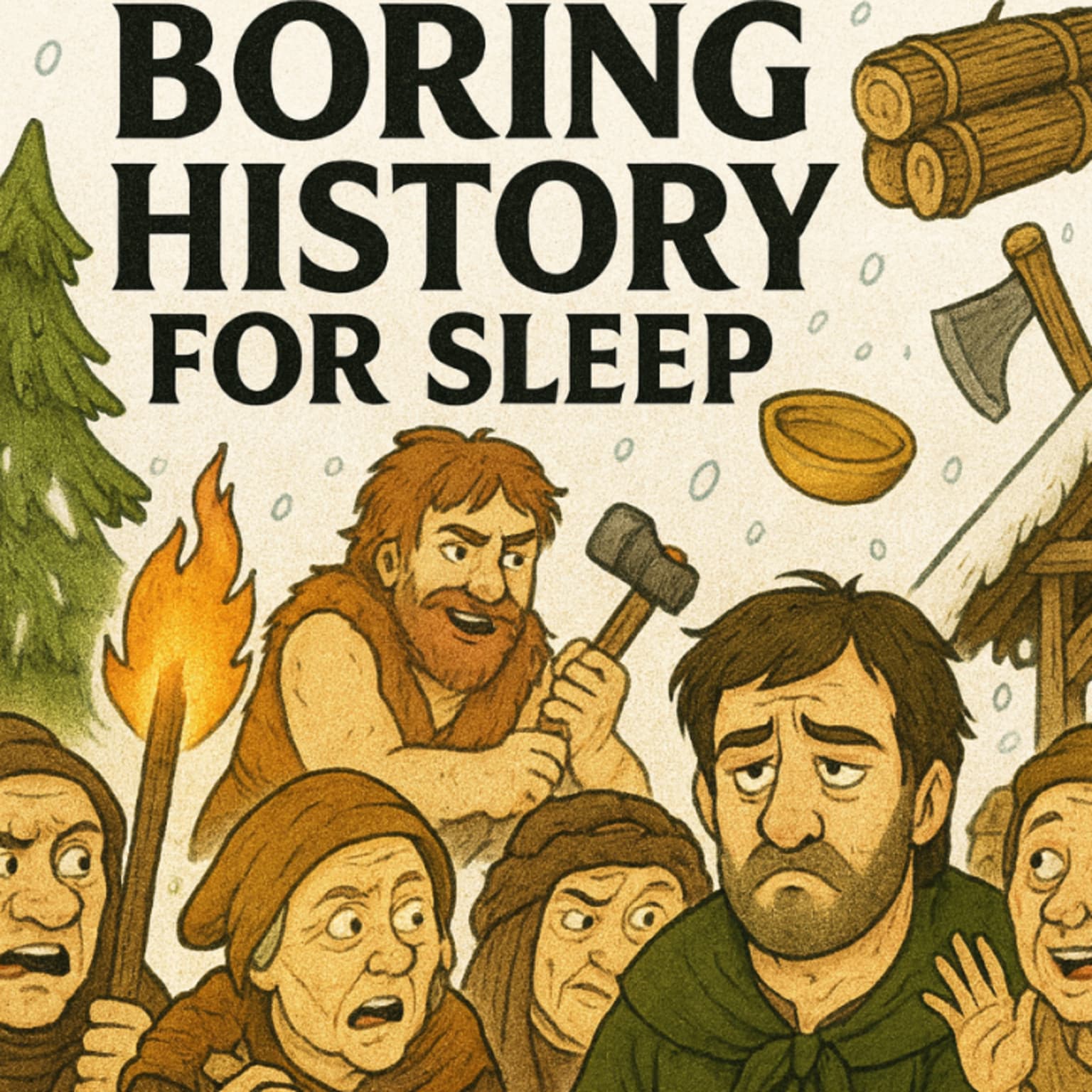 Boring History For Sleep | How Ancient People Built Shelter to Survive Freezing Winters ❄️🏔️ artwork