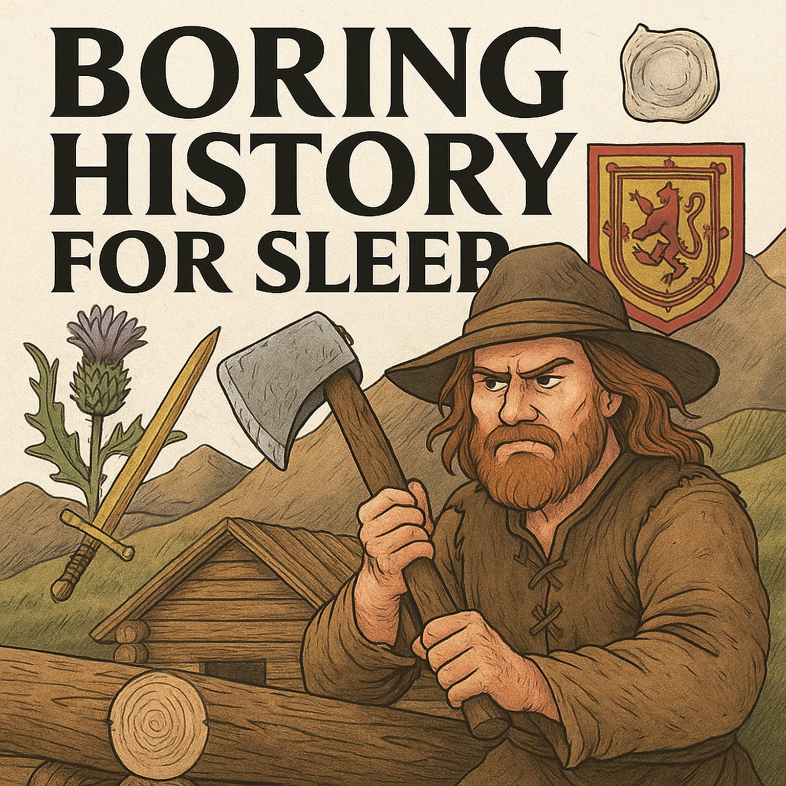How Mountain Men Built Cabins From Scratch (With Zero YouTube Tutorials) | Boring History For Sleep artwork