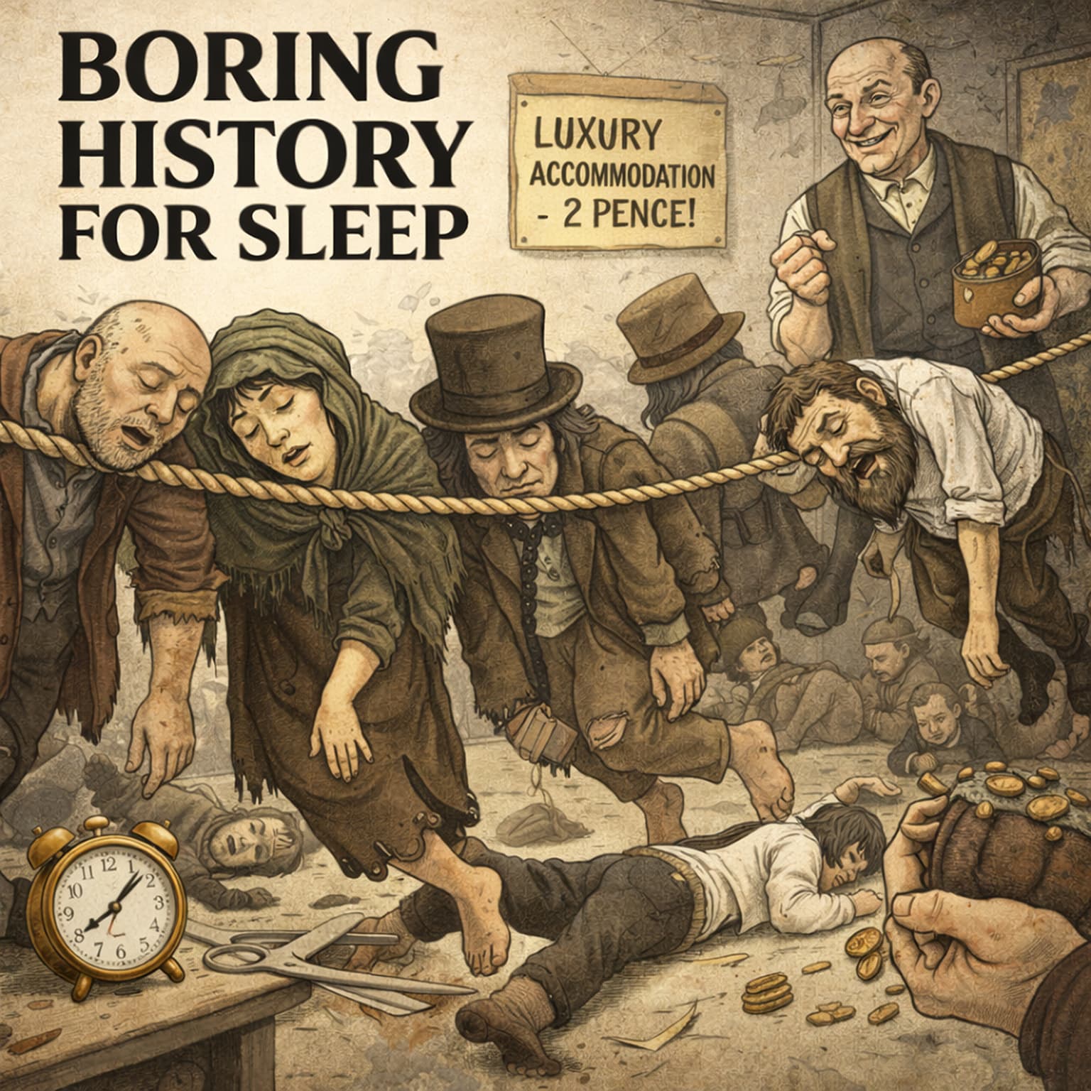 Why Victorians Paid to Sleep on a Rope 🪢🕯️ | Boring History For Sleep artwork