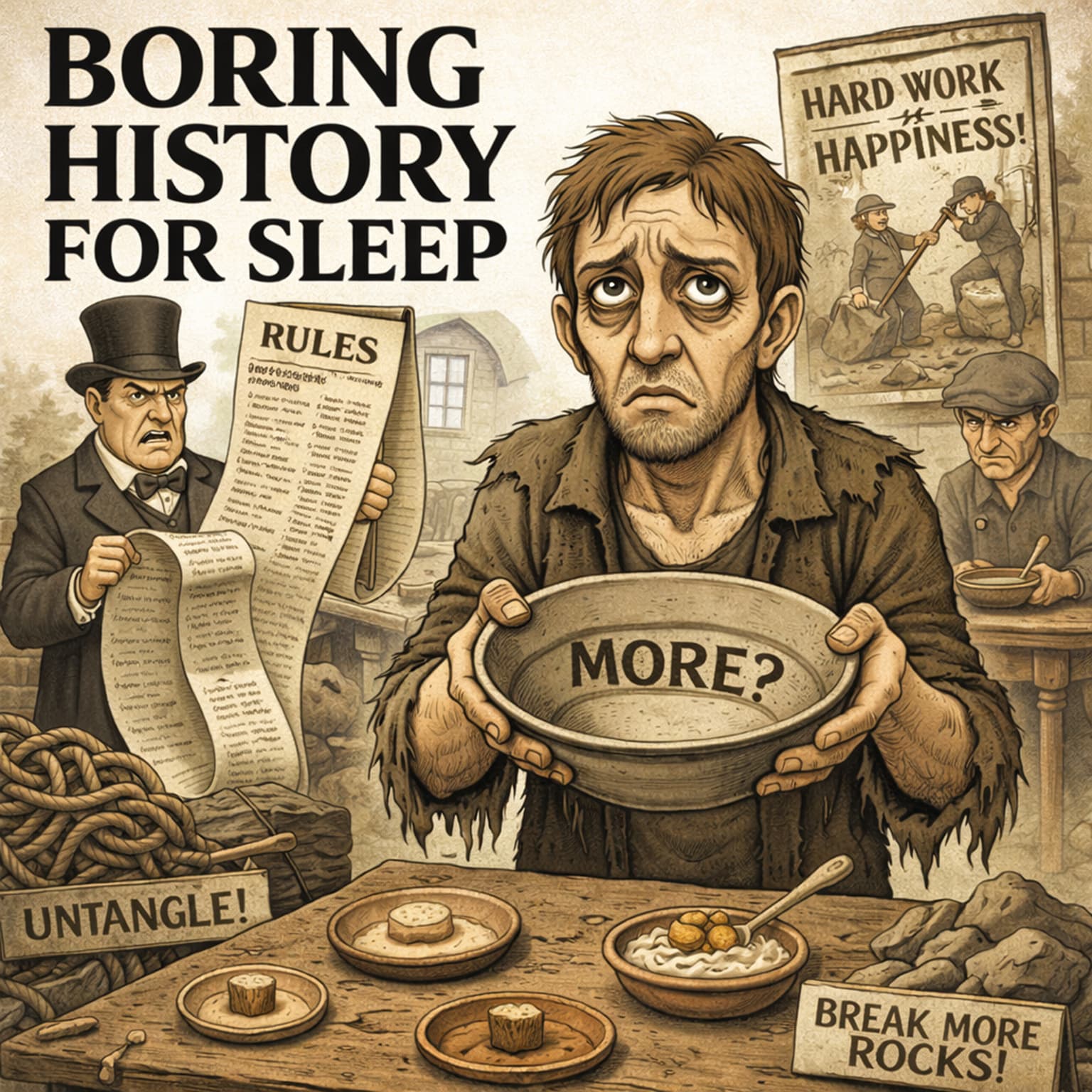Victorian Workhouses Explained: How the Poor Were Treated 🏚️🕯️ | Boring History For Sleep artwork