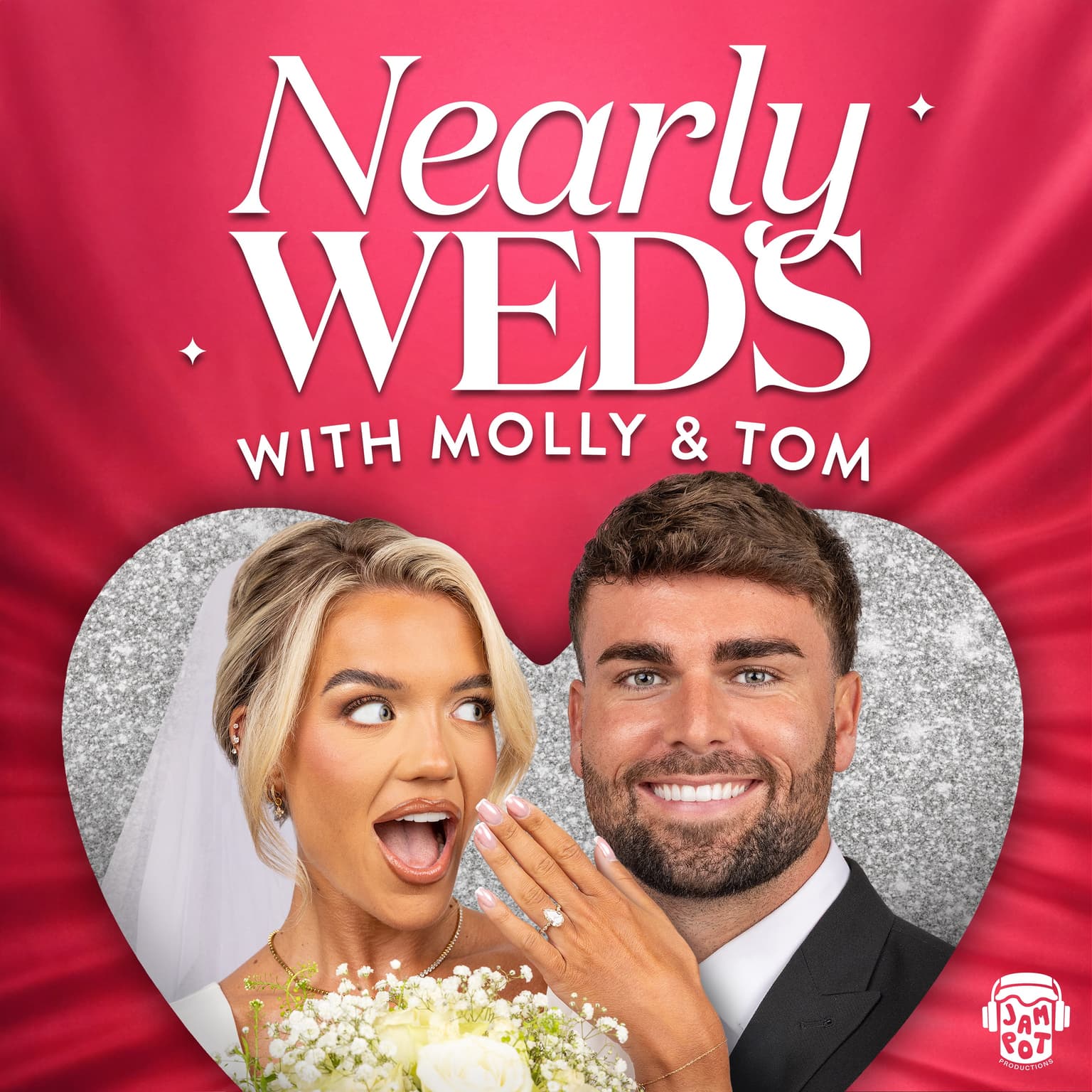 Introducing NearlyWeds with Molly and Tom artwork