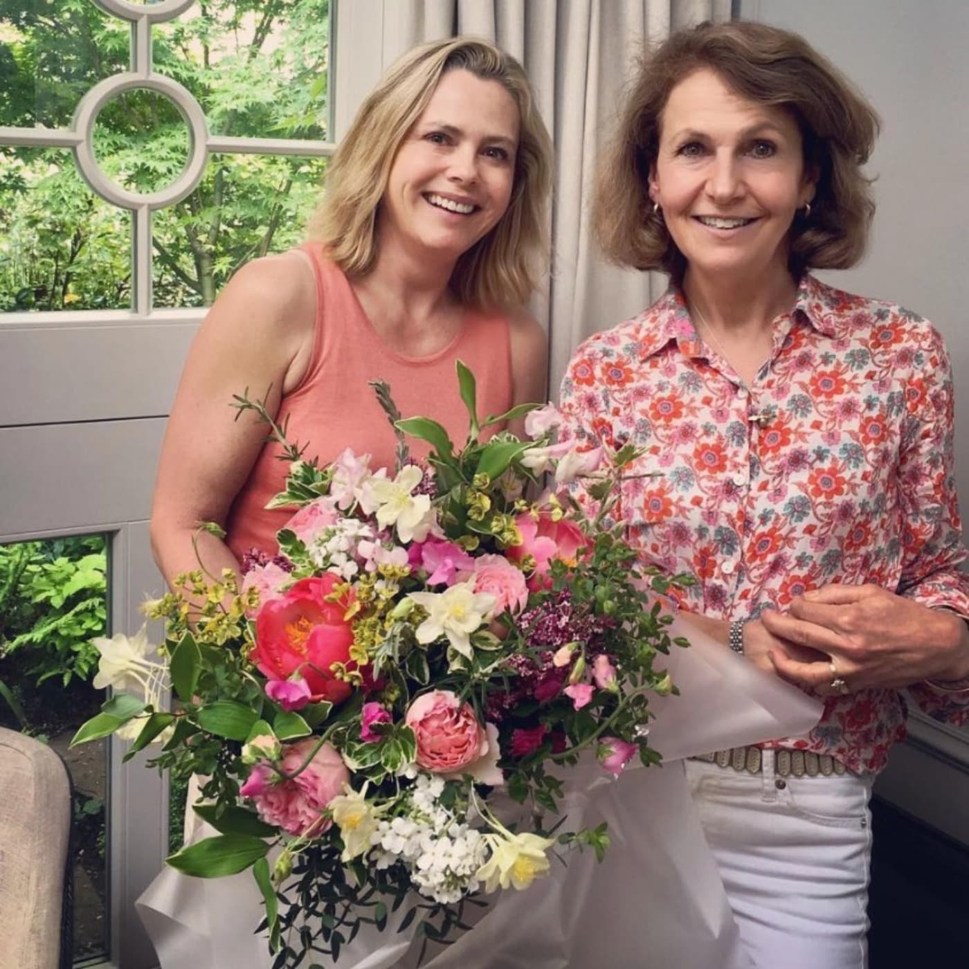 Buying sustainable flowers with Rosebie Morton artwork