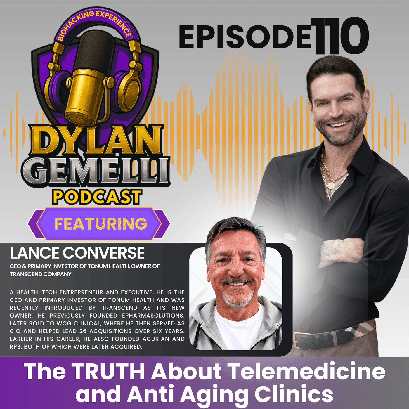 Episode #110 Featuring Lance Converse! The TRUTH about Telemedicine and Anti Aging Clinics! artwork