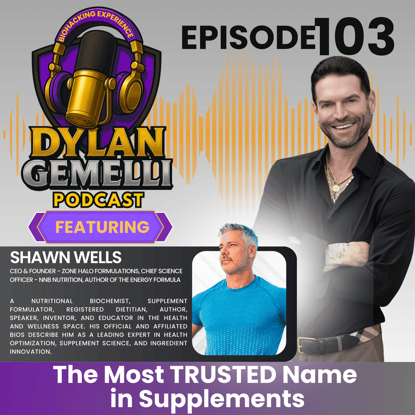 Episode #103 Featuring Shawn Wells! The MOST TRUSTED Name in Supplements! ASTONISHING INSIGHT from the wide world of supplements! Also discussions on Peptides, SARMS, Scams and MORE! artwork