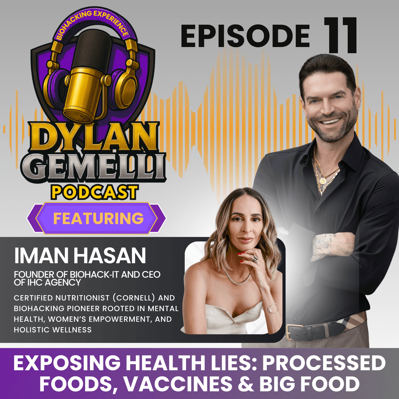 Episode #11 Featuring Biohack-it Host Iman Hasan! Importance of questioning medical norms, Calling out Kellogs, Political Perspectives on Health, Vac... artwork