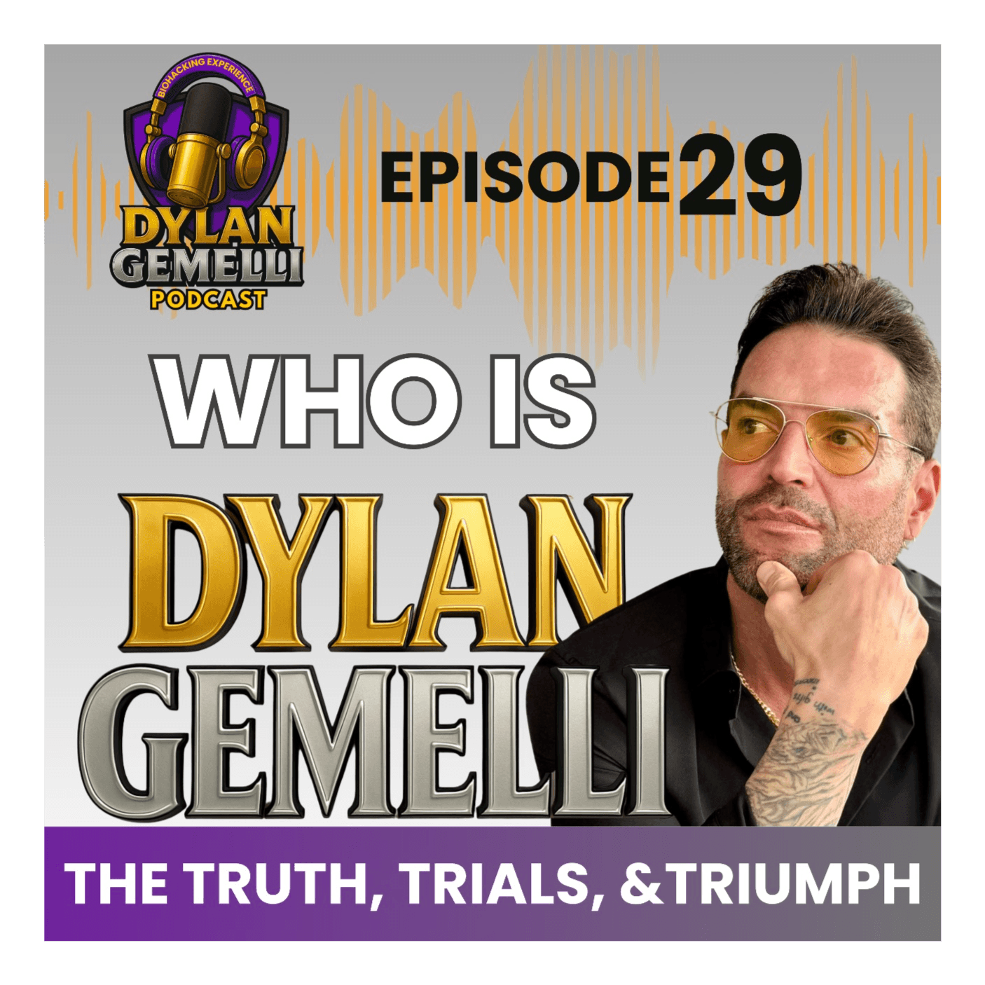 Episode #29 WHO is Dylan Gemelli?? From prison to prominence, the will to overcome adversity, fighting an eating disorder, a voice for the voicele... artwork