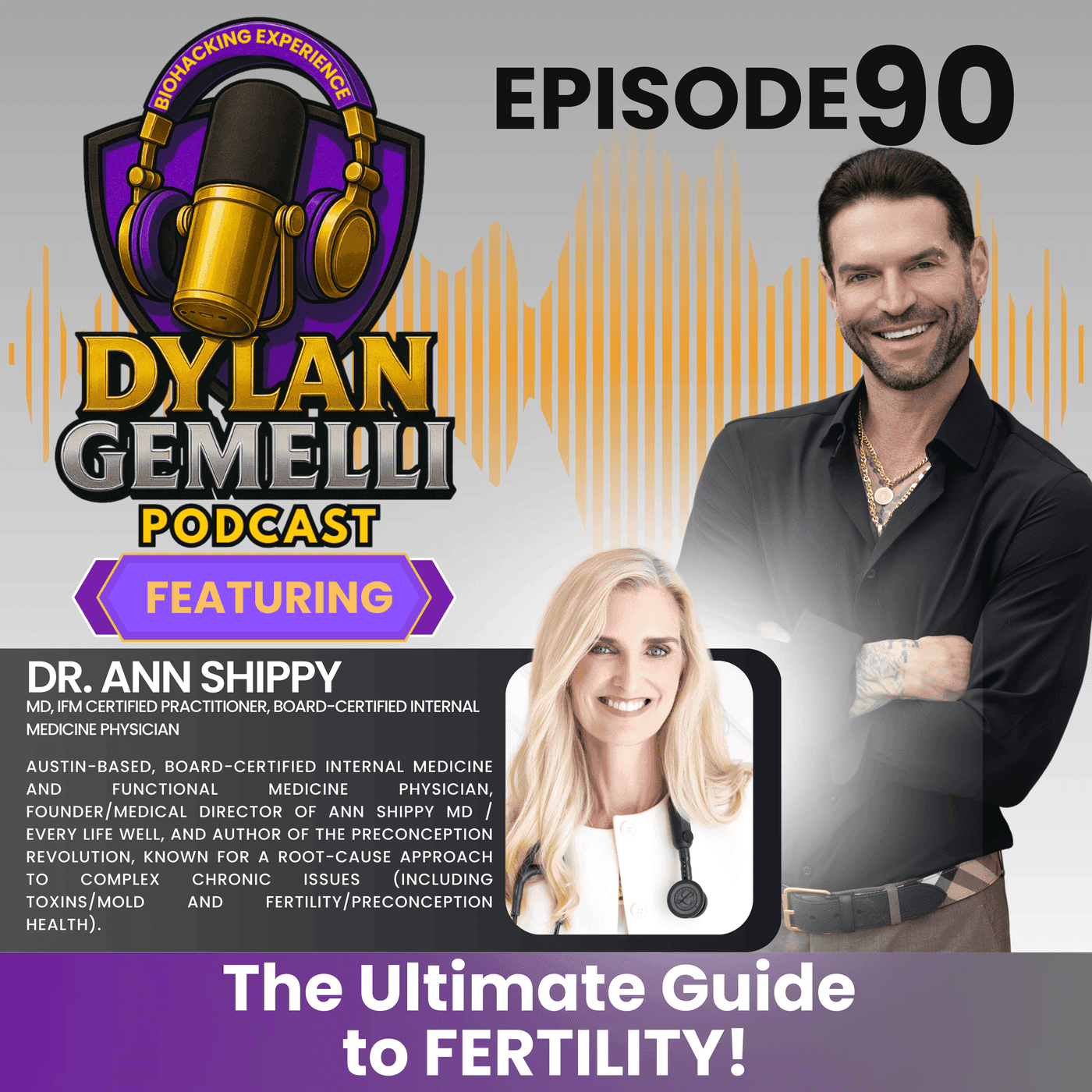 Episode #90 Featuring Dr. Ann Shippy! The ULTIMATE Guide to Fertility! Why are fertility rates declining?? How much do environmental toxins effect fertility? The impact of stress and more! artwork