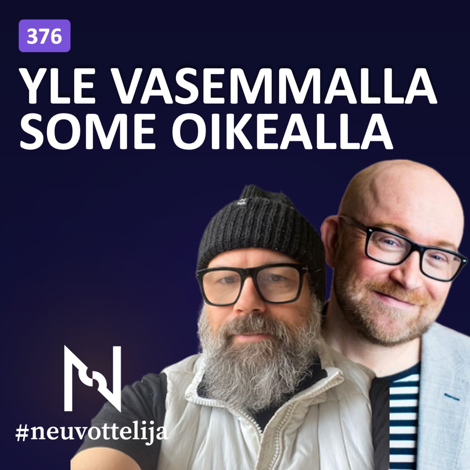 YLE vasemmalla Some oikealla | Jarkko Tontti Heikki Pursiainen | Neuvottelija 376 artwork