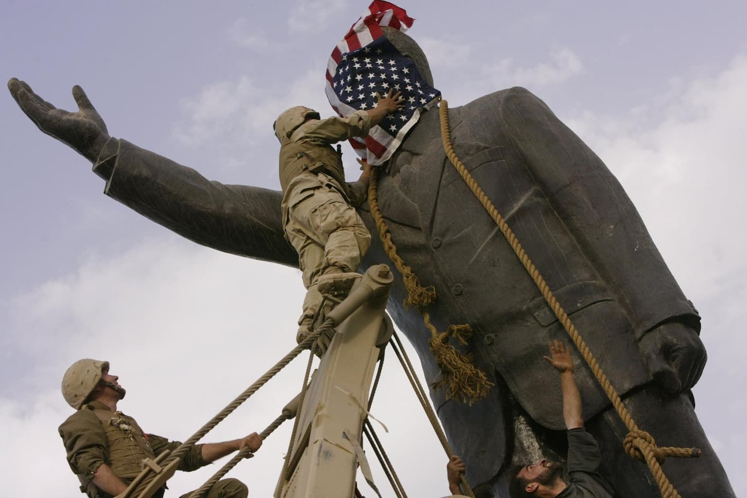 The Day Saddam Hussein’s Statue Came Down artwork