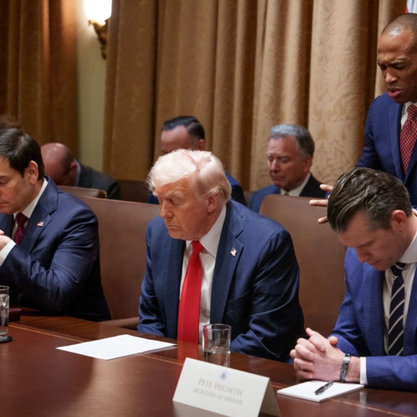 Pete Hegseth is Praying for a Holy War artwork