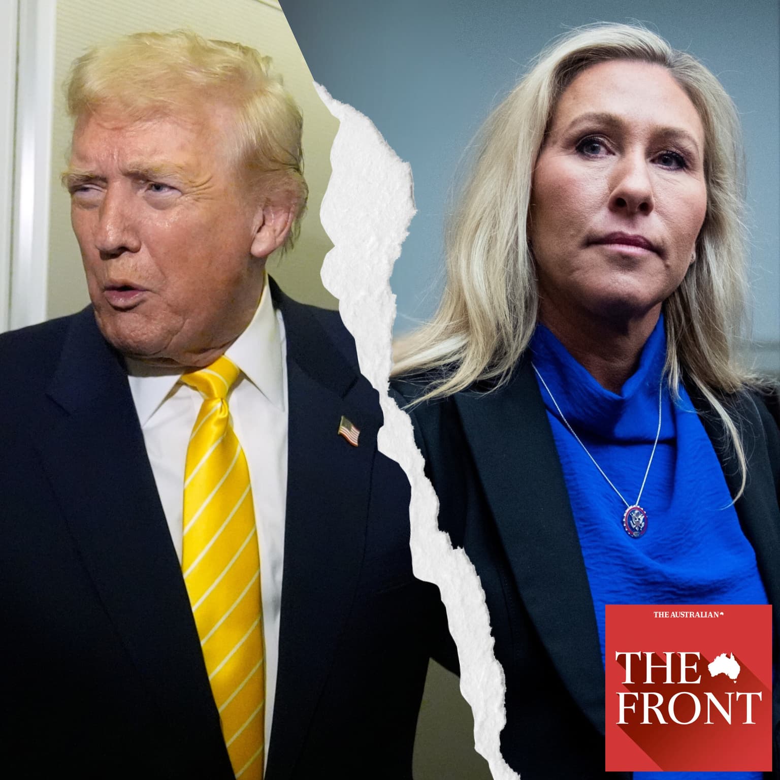 Donald Trump’s massive MAGA break-up artwork