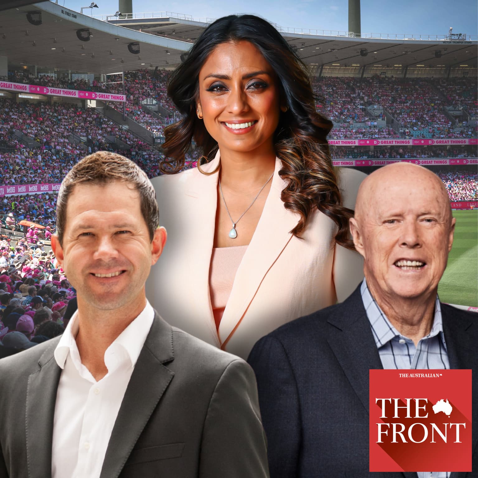 High-tech – and hilarious – cricket commentary artwork