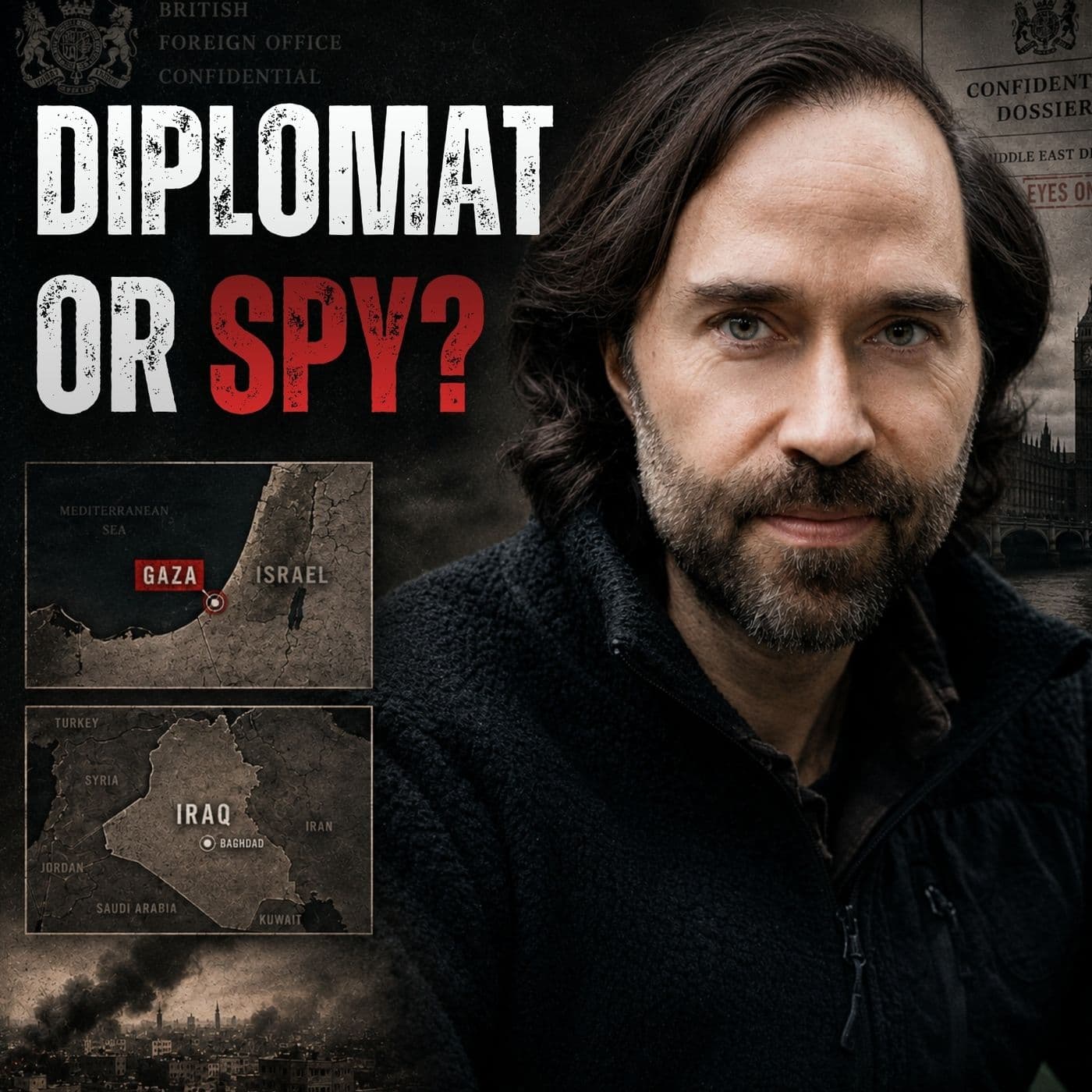 Former “Diplomat” on Iraq, Gaza, and Espionage | Chris Merritt artwork