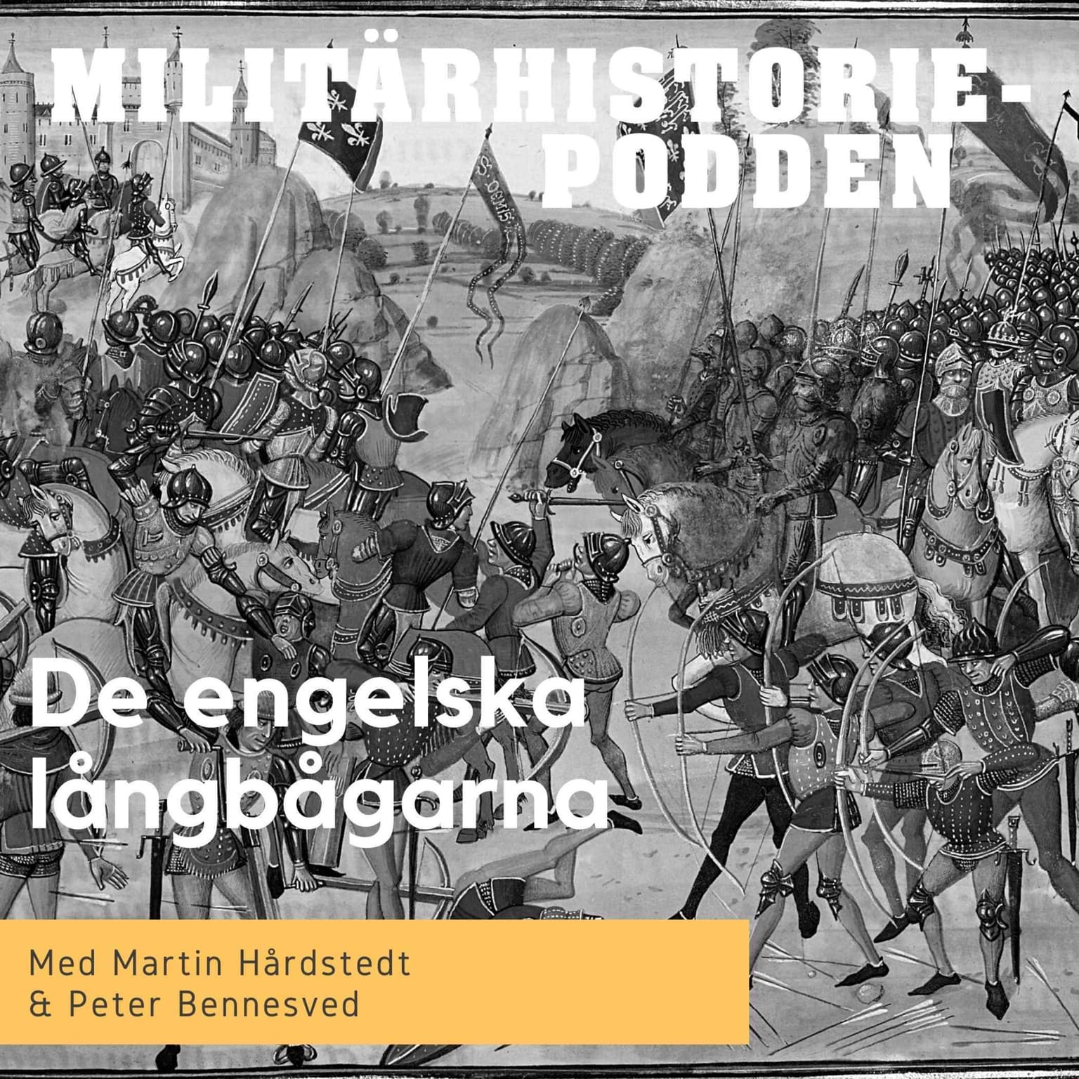 De engelska långbågarna mot tungt beväpnade franska riddare (nymixad repris) artwork