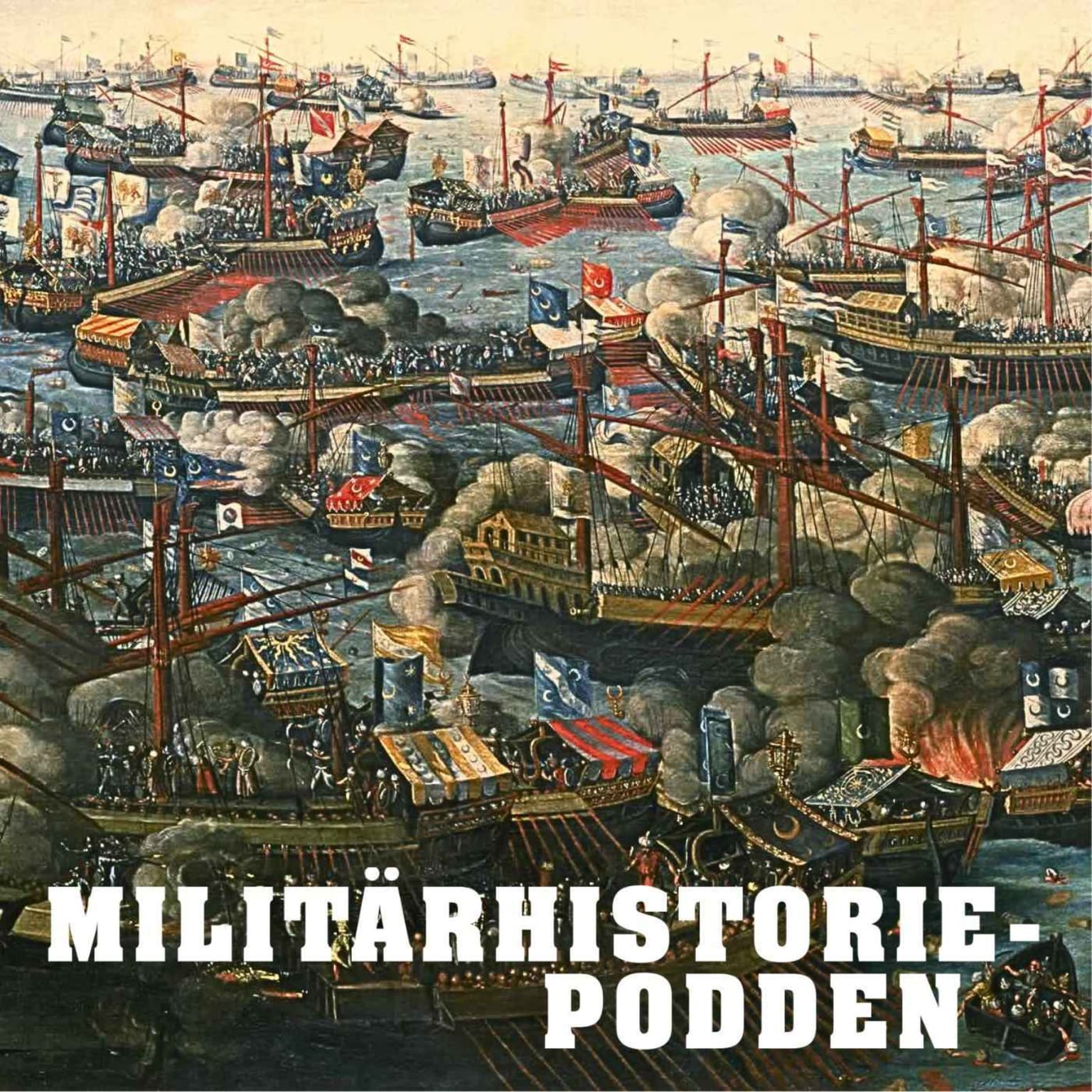 Galärernas sista strid vid Lepanto år 1571 artwork