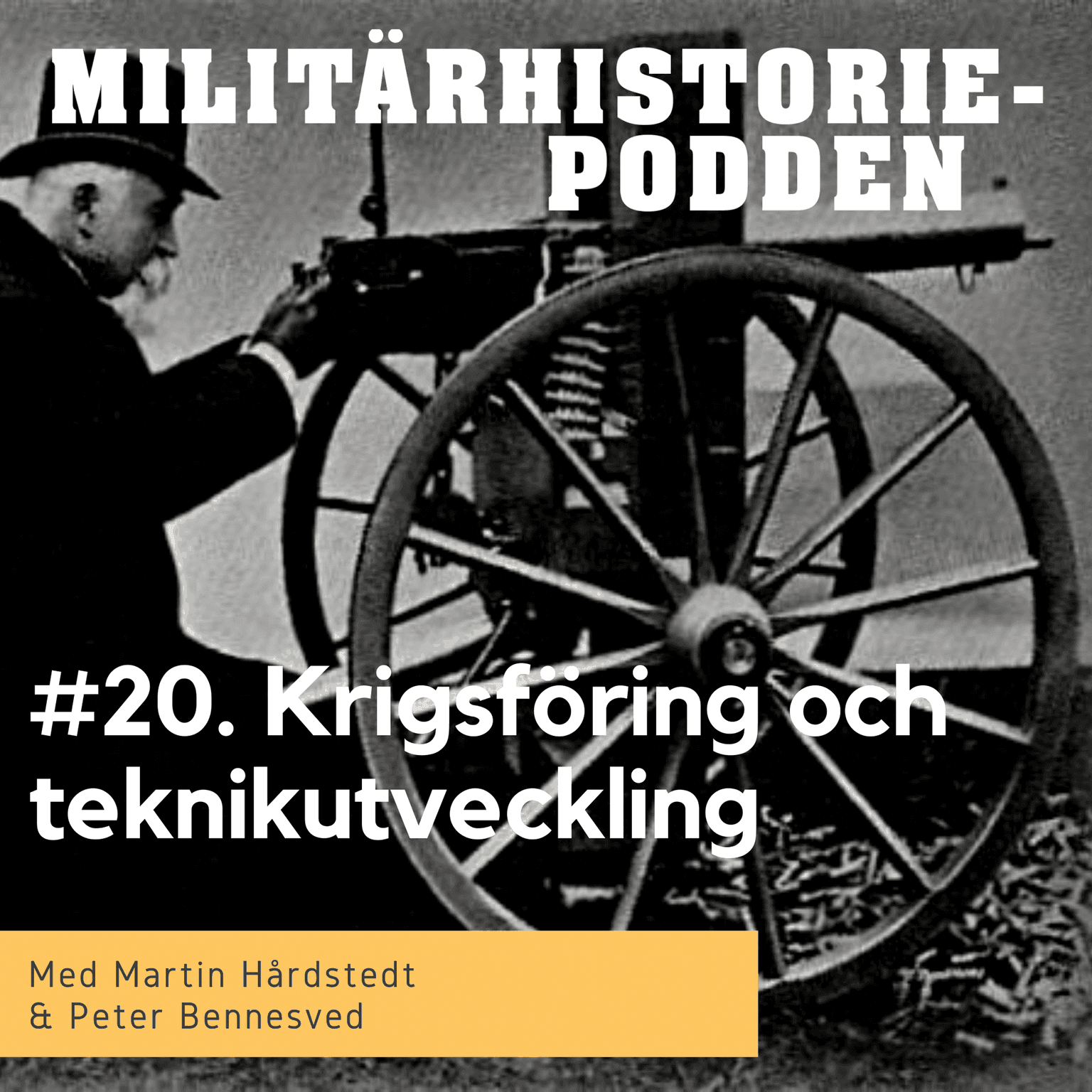 Från stigbygeln till målsökande robotar - teknikutveckling och krigsföring artwork