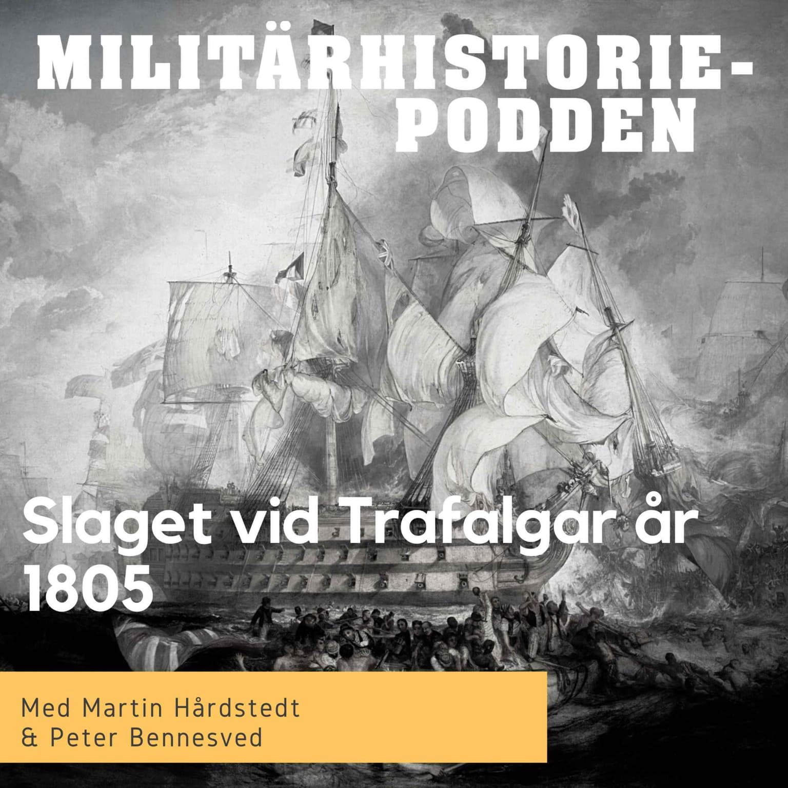 Slaget vid Kap Trafalgar år 1805 inledde britternas dominans på haven (nymixad repris) artwork