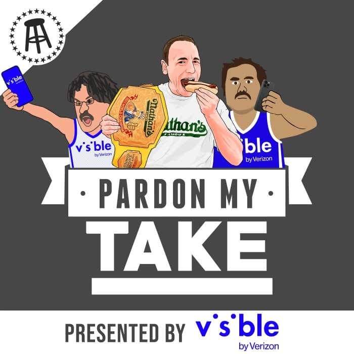 Joey Chestnut, Adam Schefter Adds Us To His Chocolate List + Pardon My Bake Mt Rushmore Of Fun Facts With Rone artwork