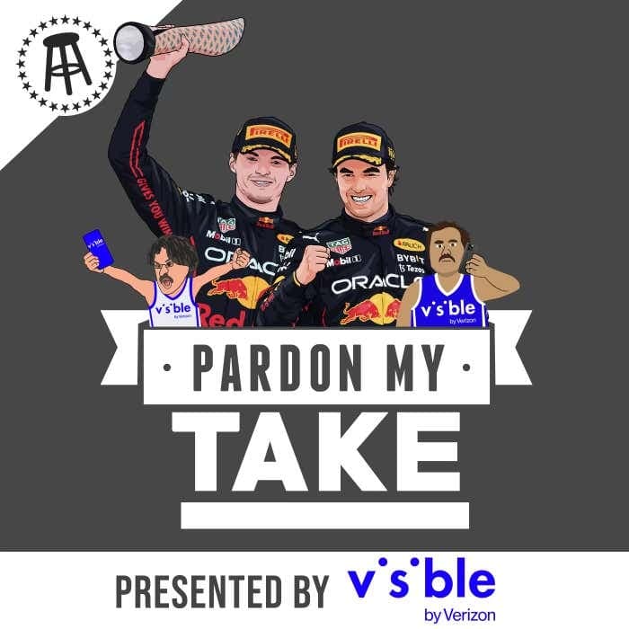 Max Verstappen & Sergio Perez, Kyrie Opts In & Mt Rushmore Of America With Kate artwork