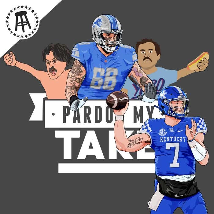 Lions Taylor Decker, 1 Question With Will Levis, Remembering Mike Leach + Guys On Chicks artwork