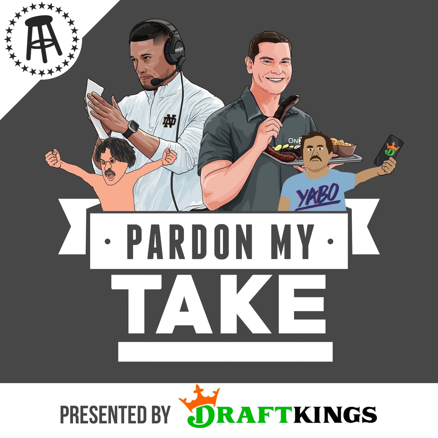 Notre Dame HC Marcus Freeman, CFB With Andy Staples + Mt Rushmore Of Business Jargon With Hank’s Dad artwork