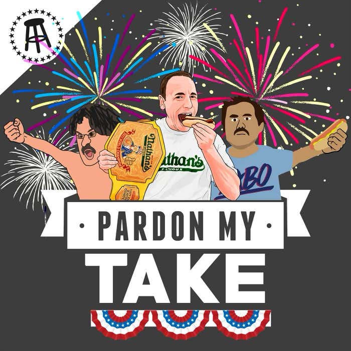 Joey Chestnut, NBA Free Agency, Mt Rushmore Of MLB Names + Our Dingers Only Baseball Draft artwork