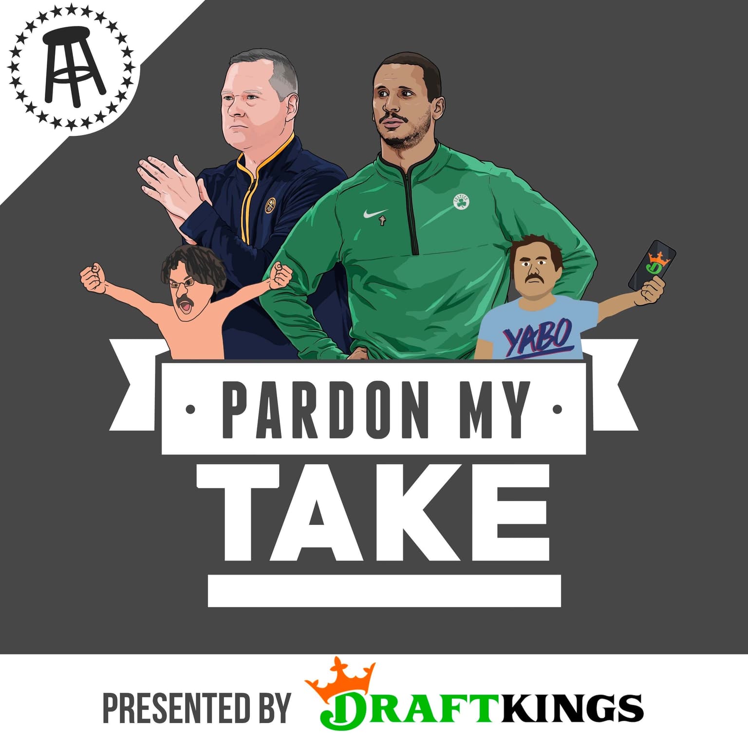 Celtics HC Joe Mazzulla, Nuggets HC Michael Malone, NBA Play Ins, Gregg Doyel creeped out America + Fyre Fest artwork