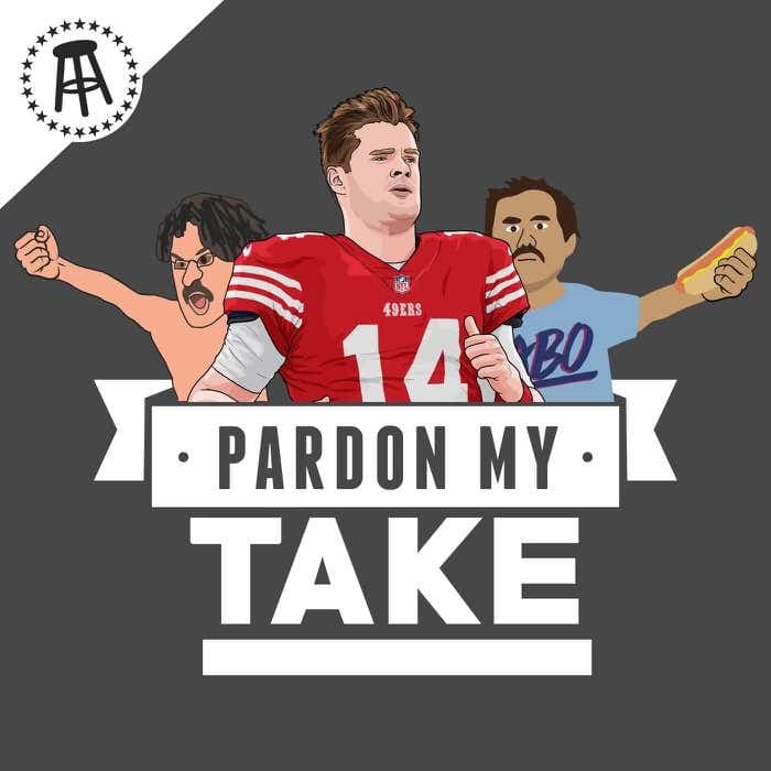 Sam Darnold, Mt Rushmore Of Pisses, Joey Chestnut Is The GOAT American, Britney Spears vs Vic + Monday Reading artwork