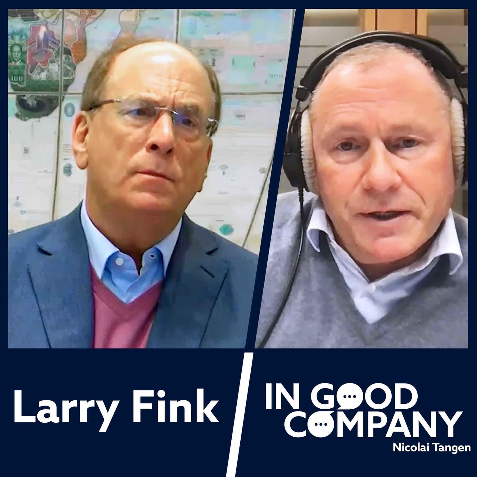 Larry Fink CEO of BlackRock artwork