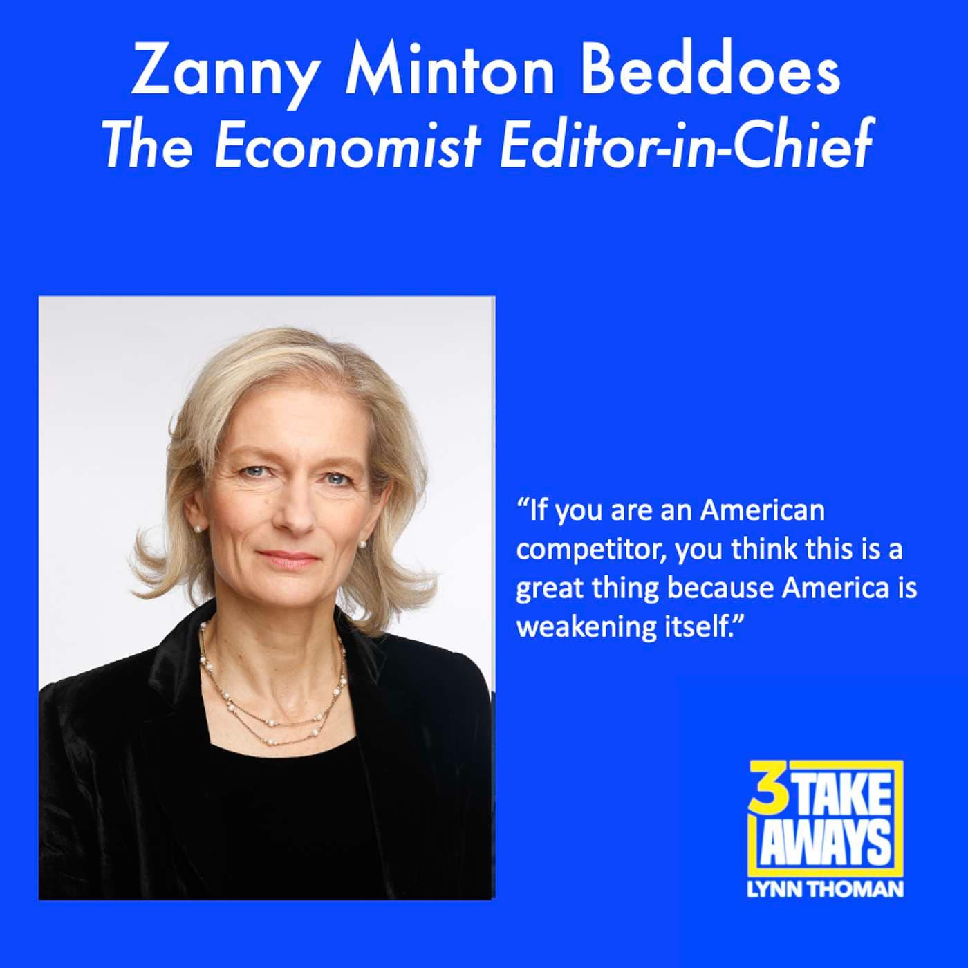 Zanny Minton Beddoes on America, China, and a World in Flux (#262) artwork