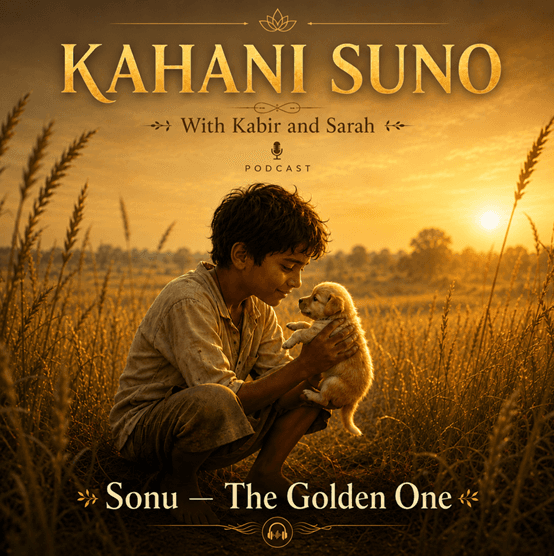 Story #24: Sonu — The Golden One - Kindness. Courage. Coming Home. artwork