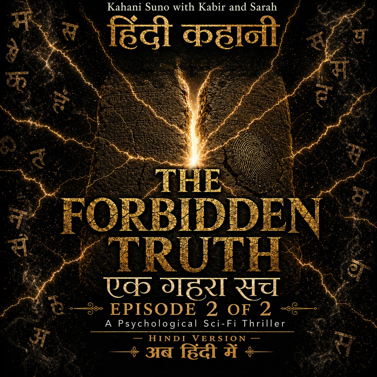 Hindi Story #1 - Ep 2 of 2: The forbidden truth - Hindi version - A psychological sci-fi thriller artwork