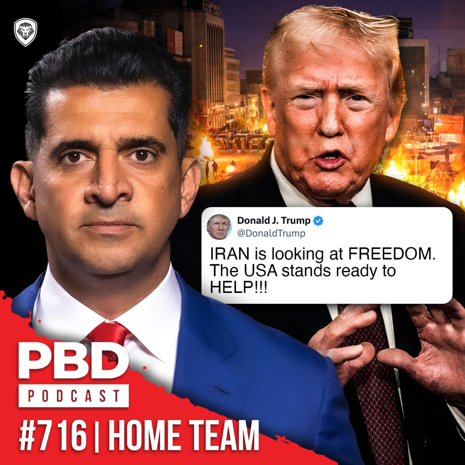 ICE Protests, Trump Weighs Iran Strike, Sonic Weapons + Jerome Powell DOJ Probe | PBD Podcast | Ep. 716 artwork