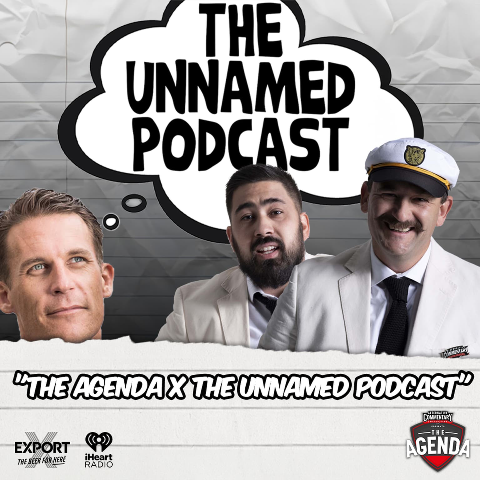 "The Agenda x The Unnamed Podcast" artwork