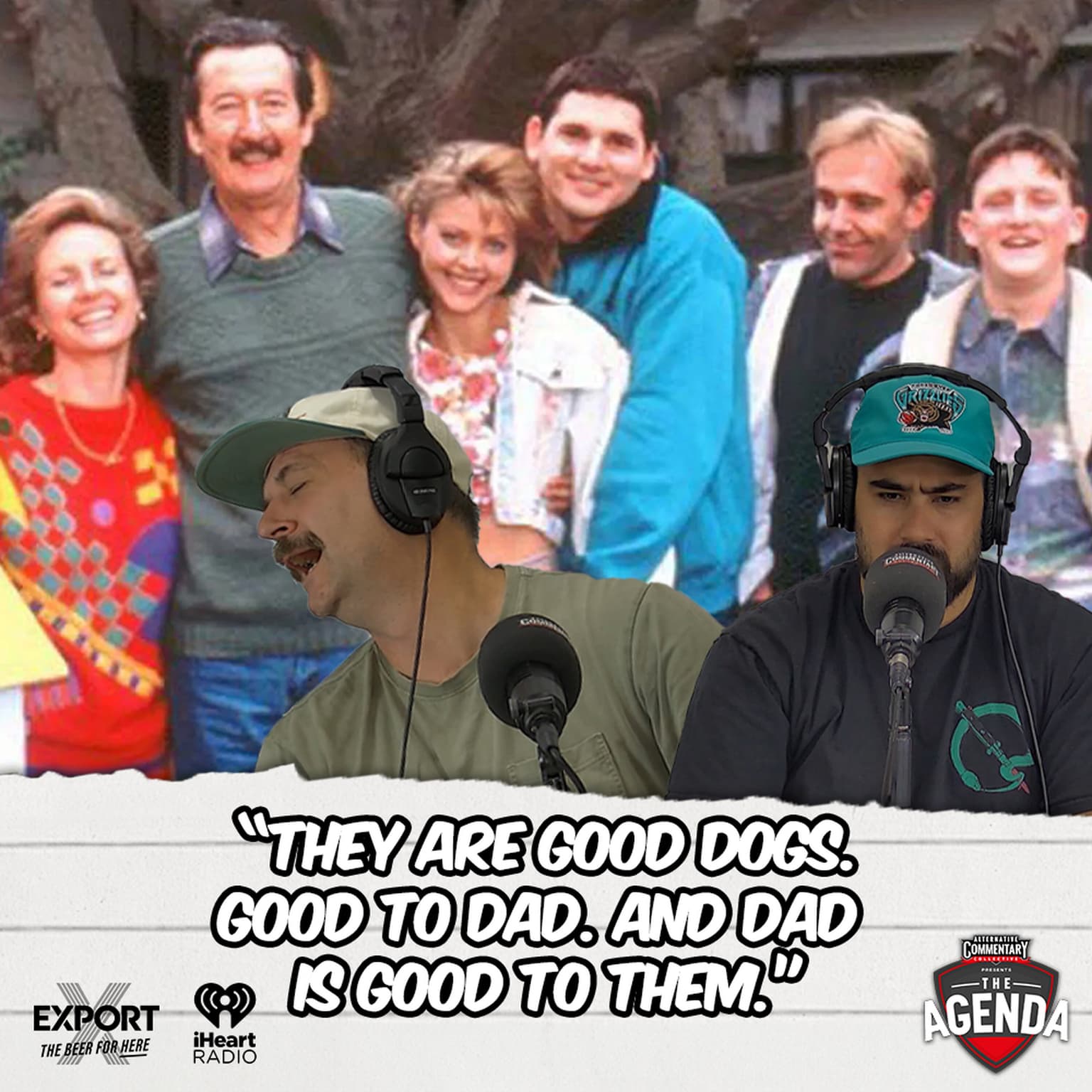 "They Are Good Dogs. Good To Dad. And Dad Is Good To Them." artwork
