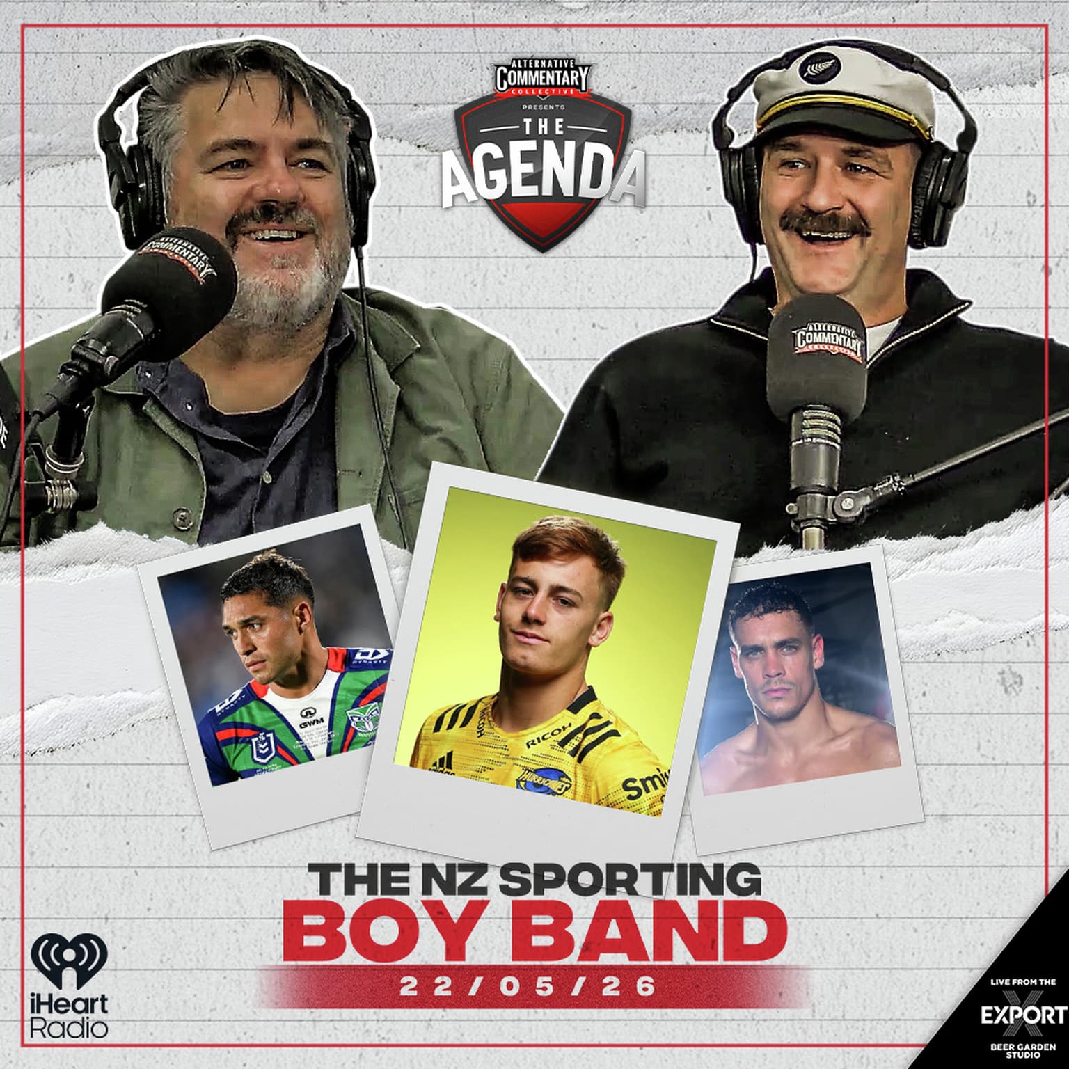 "The NZ Sporting Boy Band" artwork