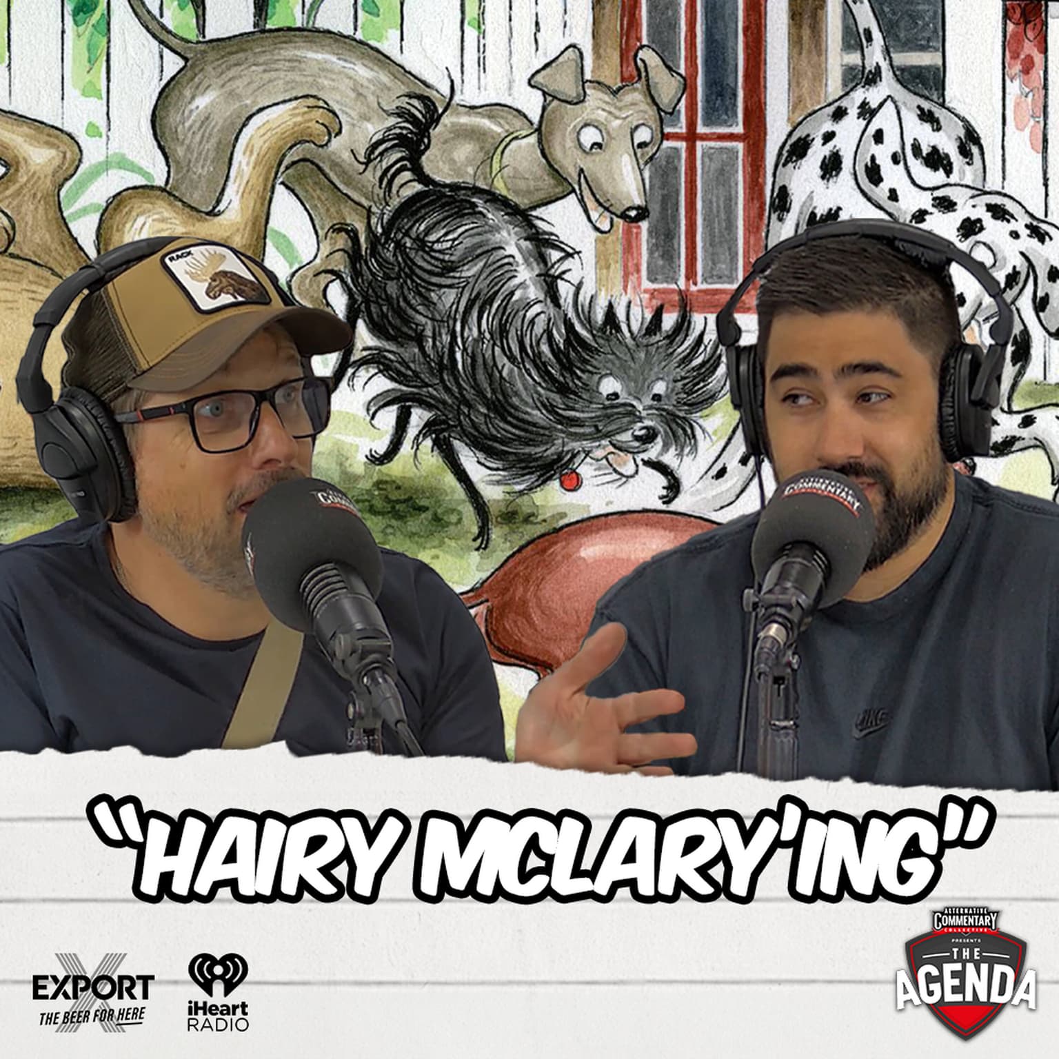 "Hairy McLary'ing" artwork