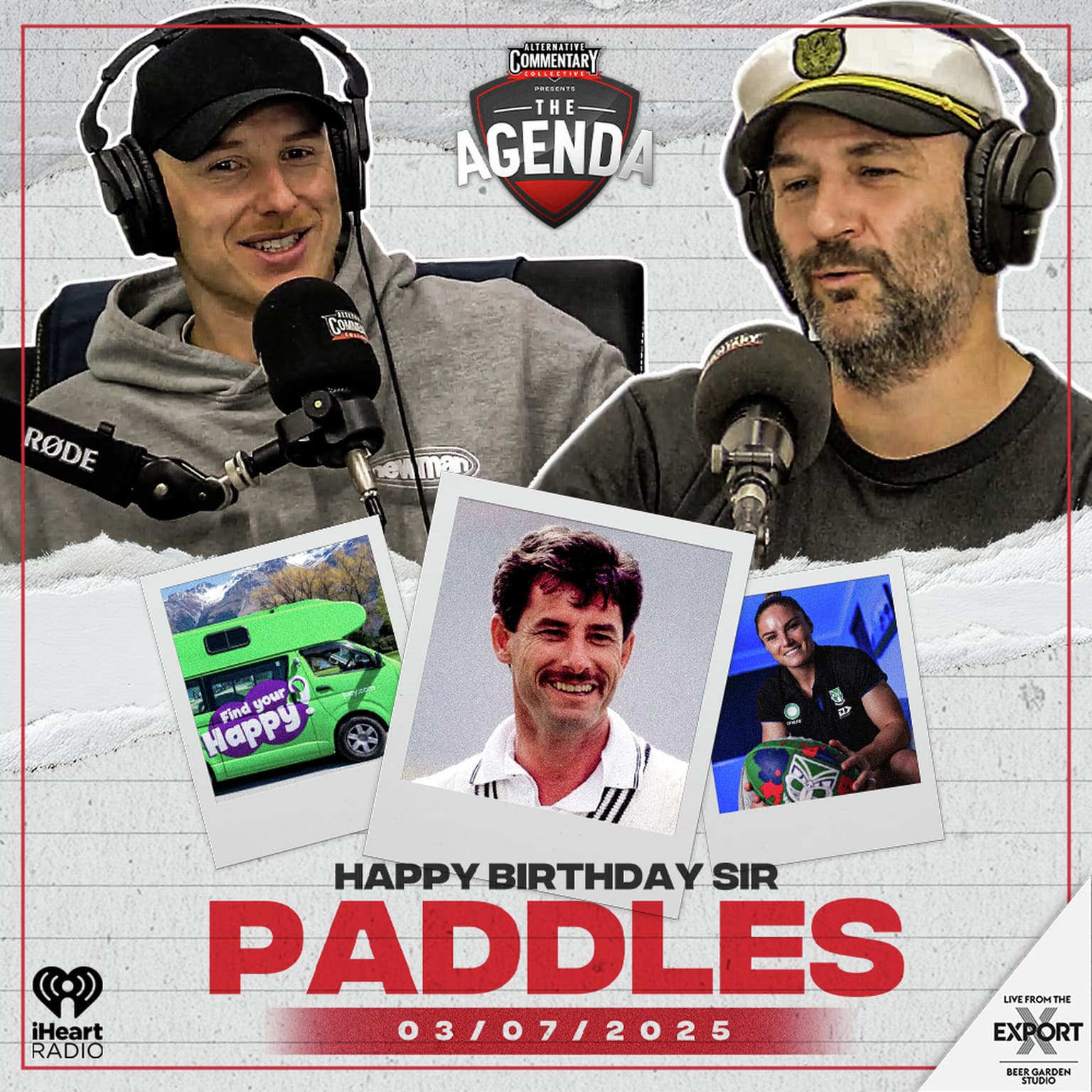 "Happy Birthday Sir Paddles" artwork