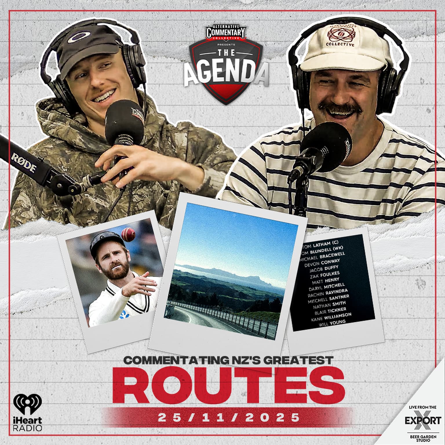"Commentating NZ's Greatest Routes" artwork