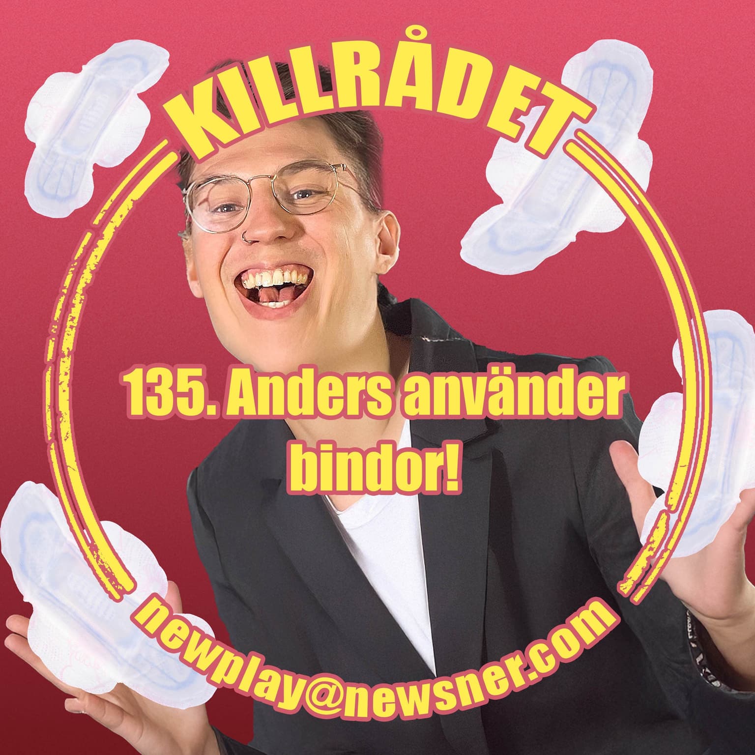 135. Frågor: Anders använder bindor! artwork