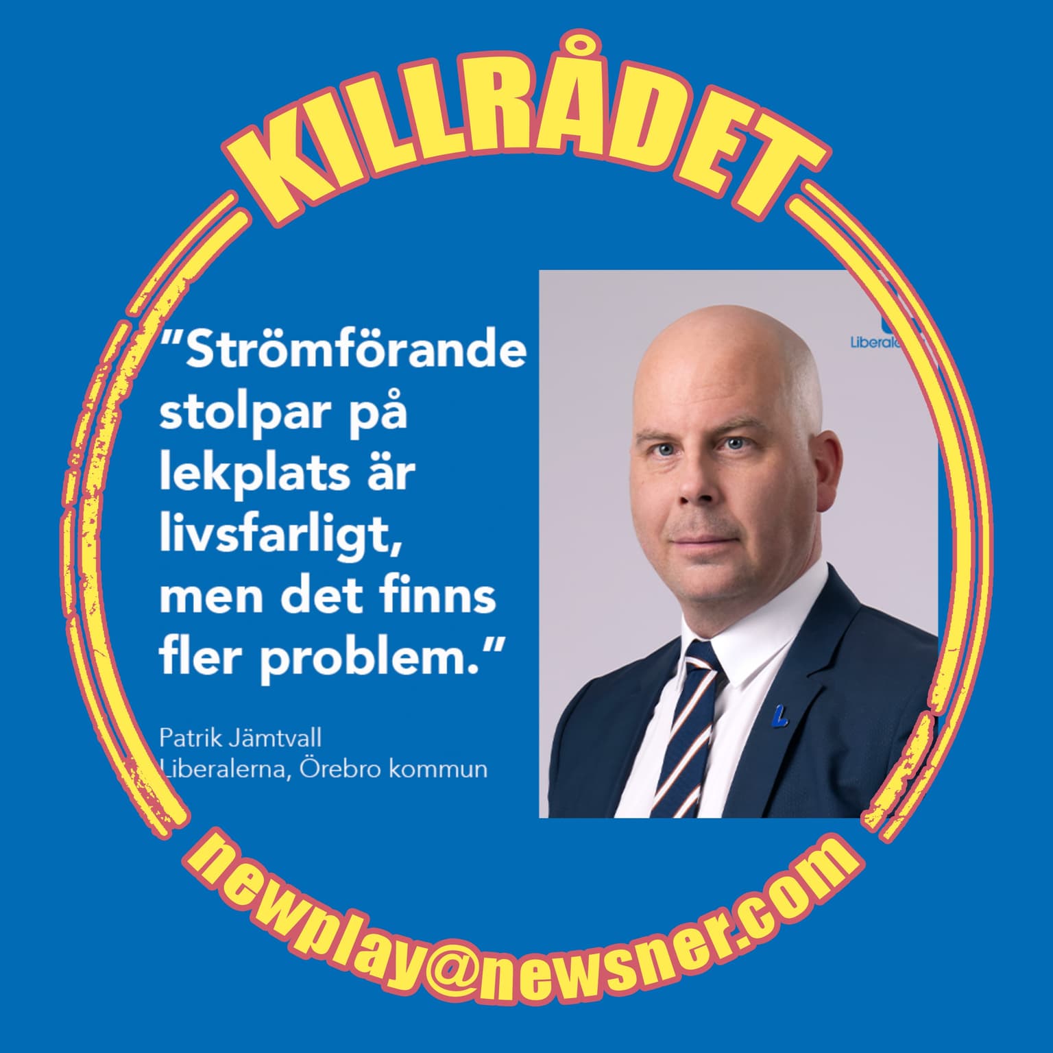148. Frågor: Strömförande stolpar på lekplat är livsfarligt, men... artwork