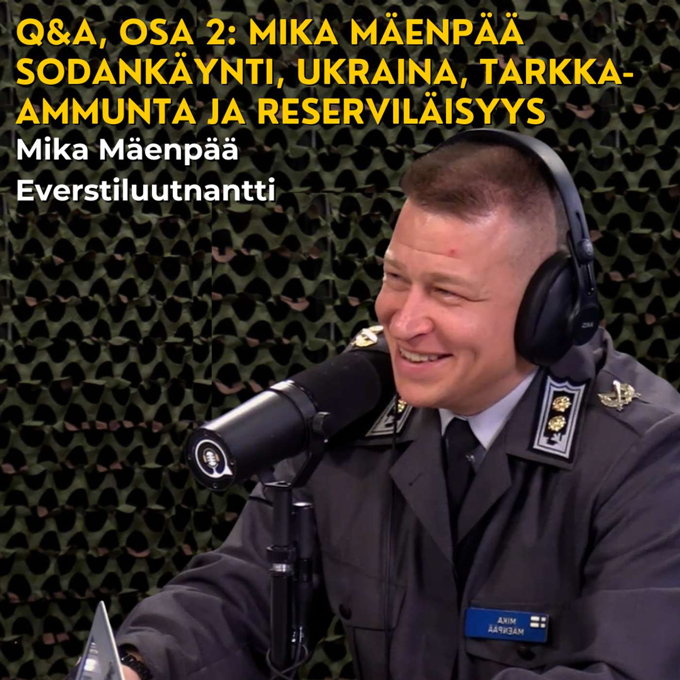 Q&A Mika Mäenpää, osa 2 - Sodankäynti, Ukraina, Tarkka-ammunta ja reserviläisyys artwork