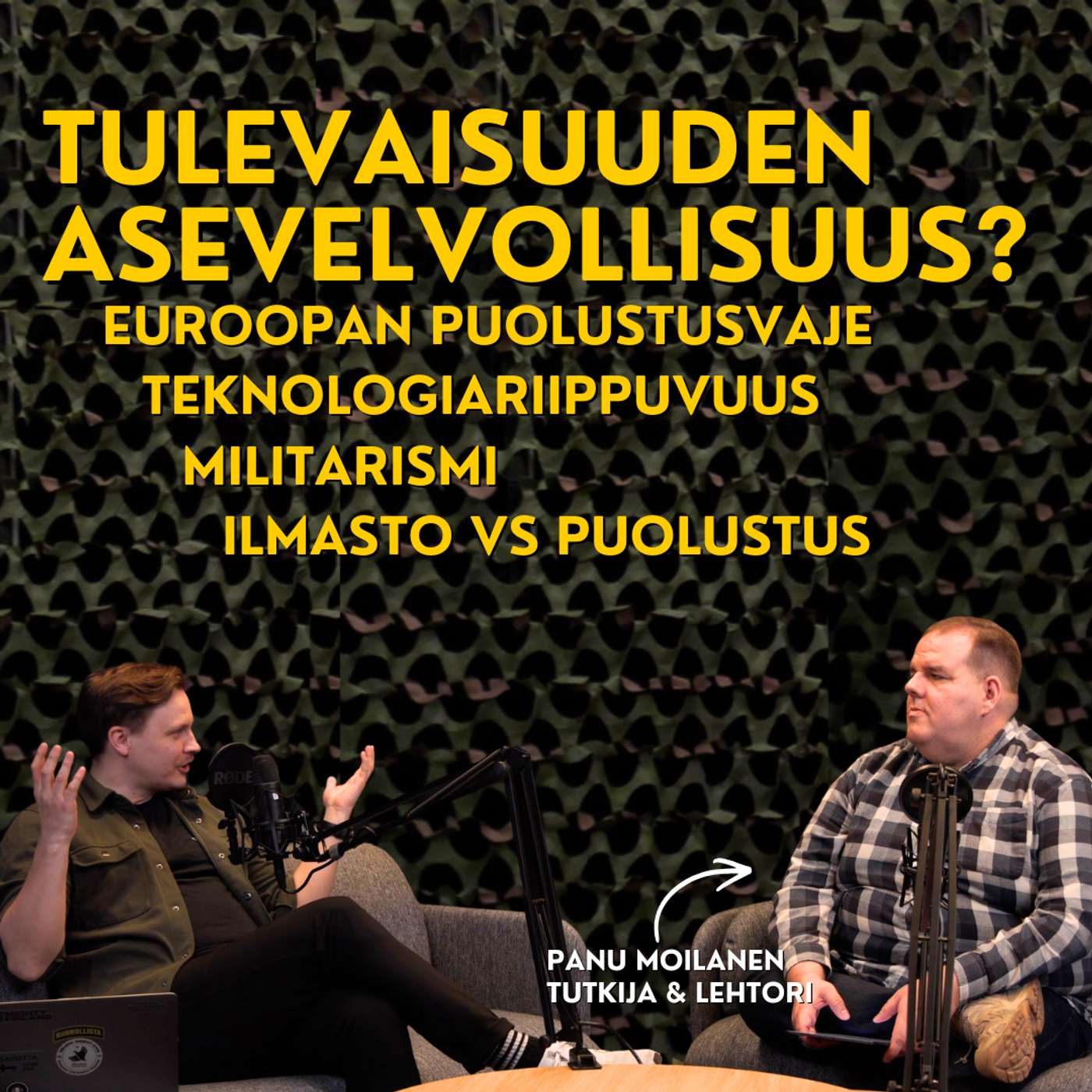 Miltä uudistuva asevelvollisuus näyttäisi ja mistä turvallisuuden tutkija on huolissaan? Teknologiariippuvuudet, ilmasto ja militarismi - Panu Moilanen artwork