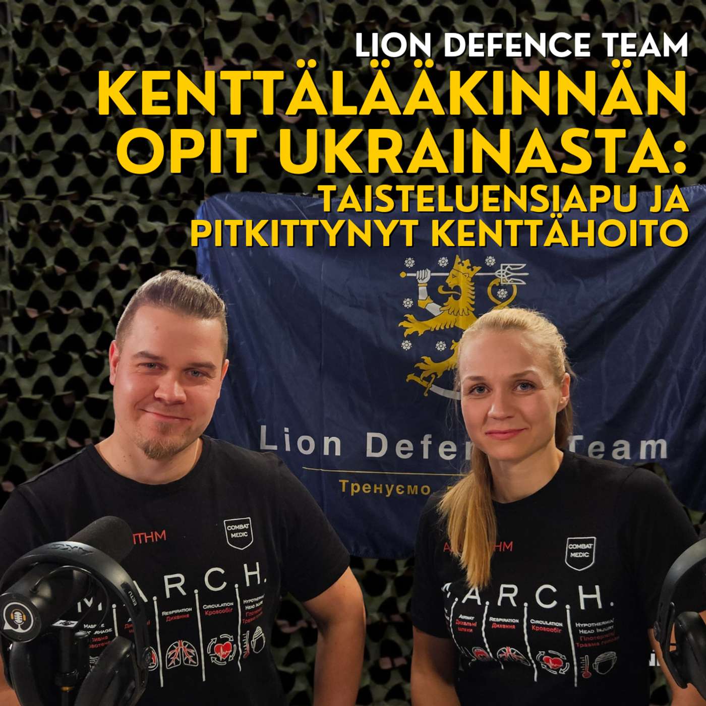 Kenttälääkinnän opit Ukrainasta: Taisteluensiapu ja pitkittynyt kenttähoito - Lion Defence Team artwork