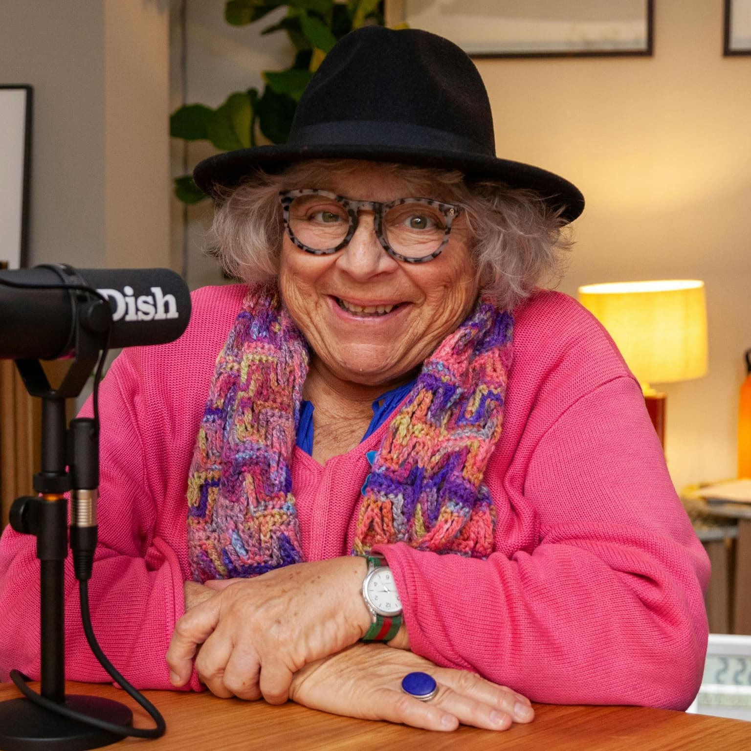Miriam Margolyes, sage and rosemary chicken stew and mash potato artwork