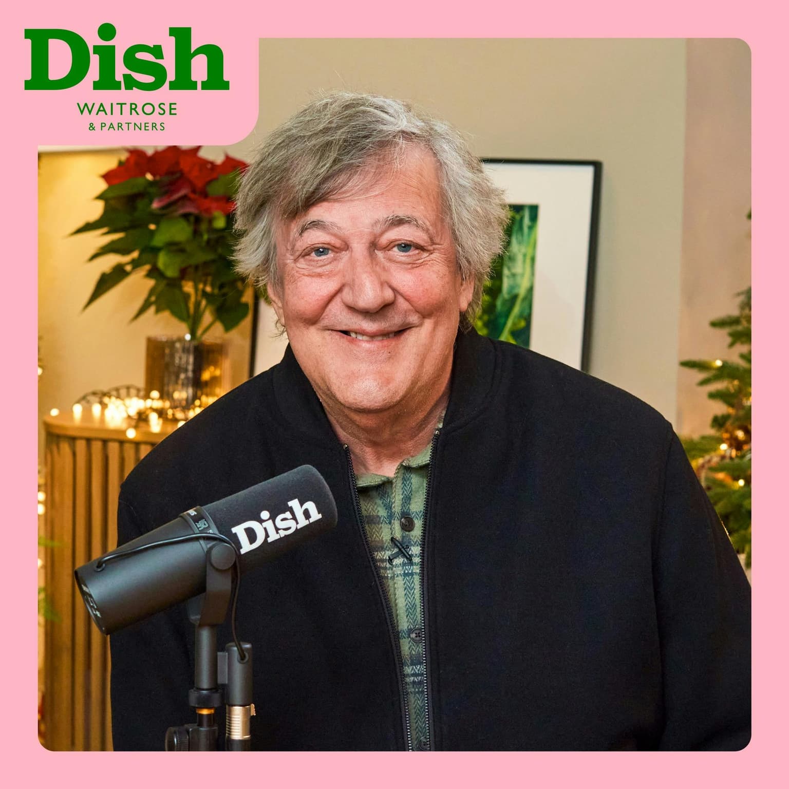 Stephen Fry, one-pot cod with peppers, tomatoes & potatoes and a pinot noir artwork